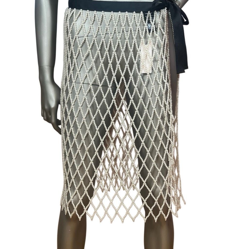 Anthropologie NWT Anthropologie Current Air Pearl Layered Skirt Size 28" / US 6 / IT 42 - 8 Thumbnail
