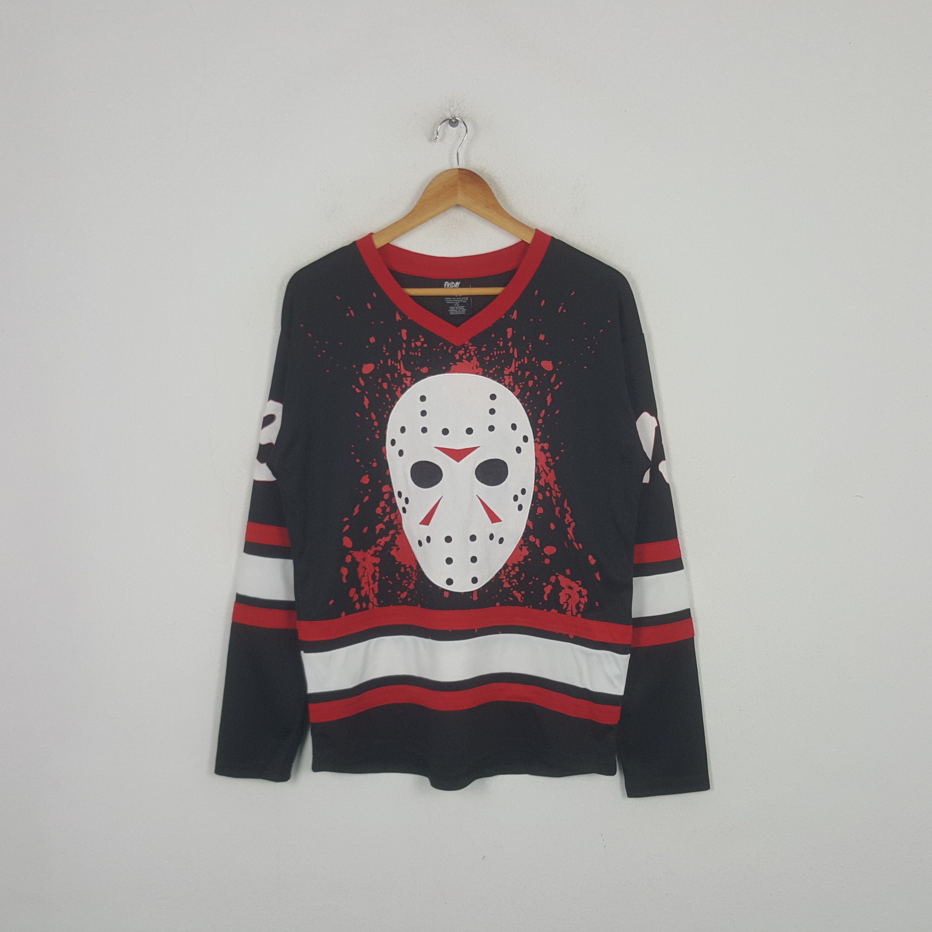 Vintage Vintage Voorhees Friday The 13th Horror Movie Jersey RR25 Size US M / EU 48-50 / 2 - 3 Thumbnail