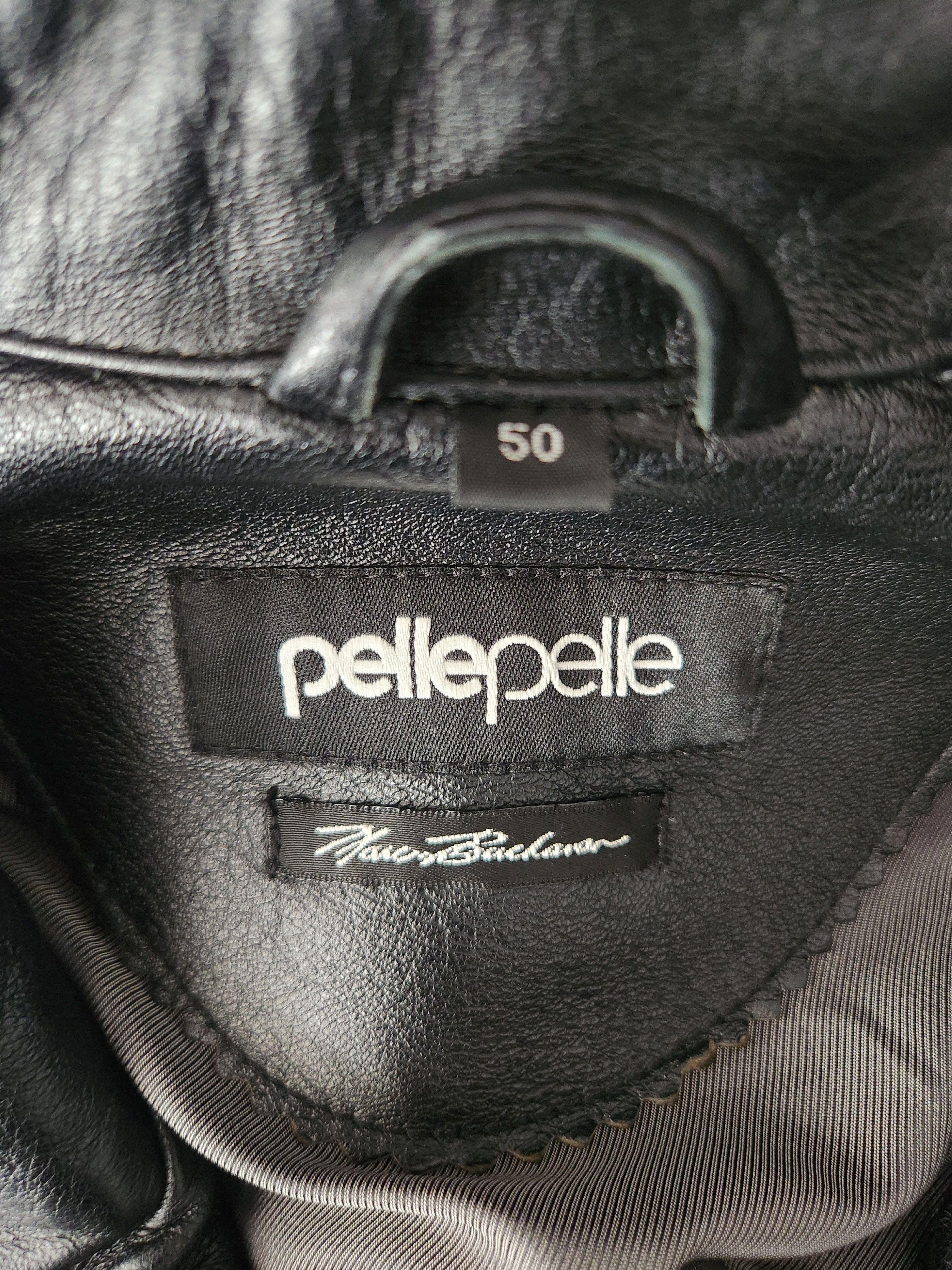 Pelle Pelle Pelle Pelle Black Leather Bomber Jacket Size 50 Size US L / EU 52-54 / 3 - 4 Thumbnail