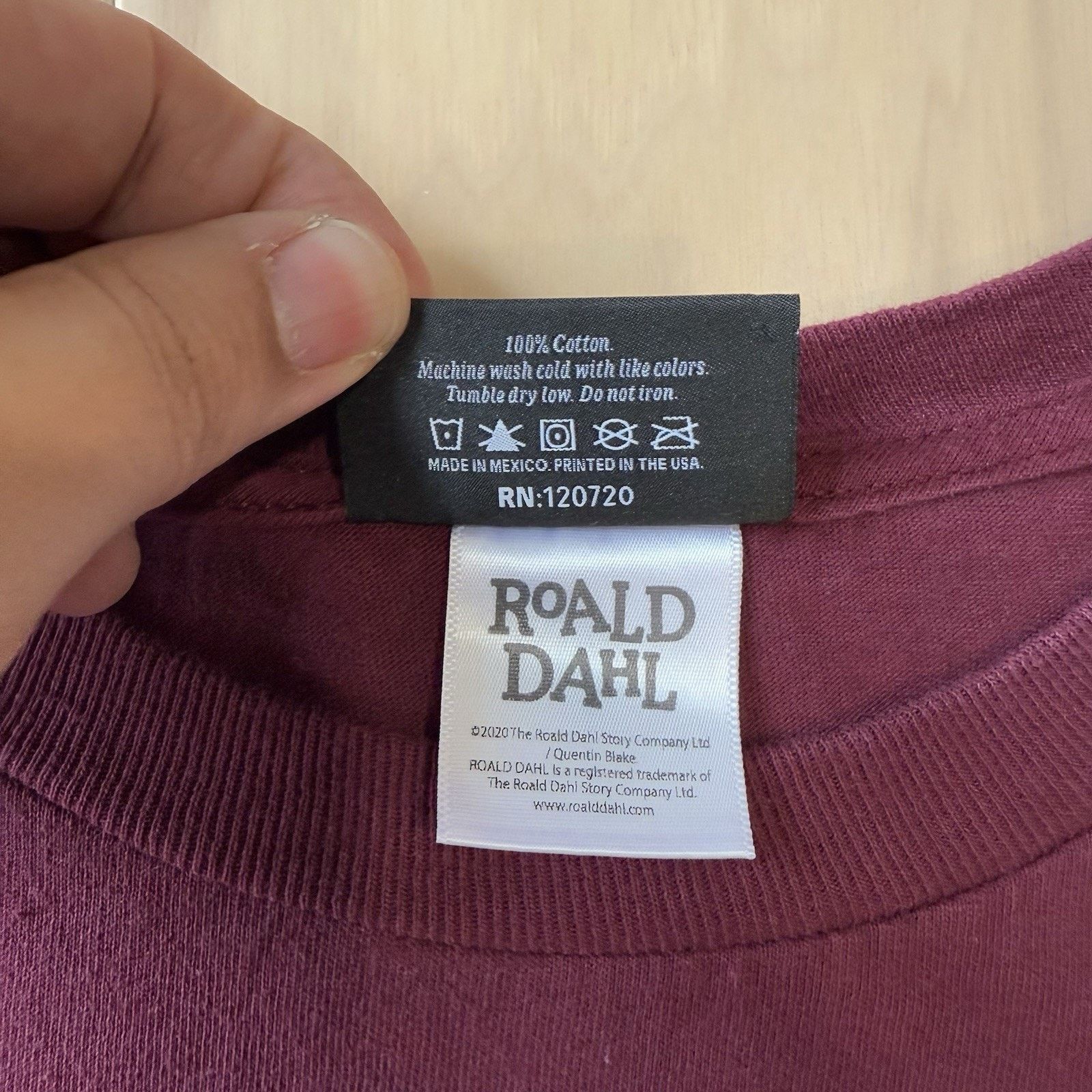 The Hundreds The Hundreds Roald Dahl Shirt XL Maroon Long Sleeve BFG Size US XL / EU 56 / 4 - 6 Thumbnail