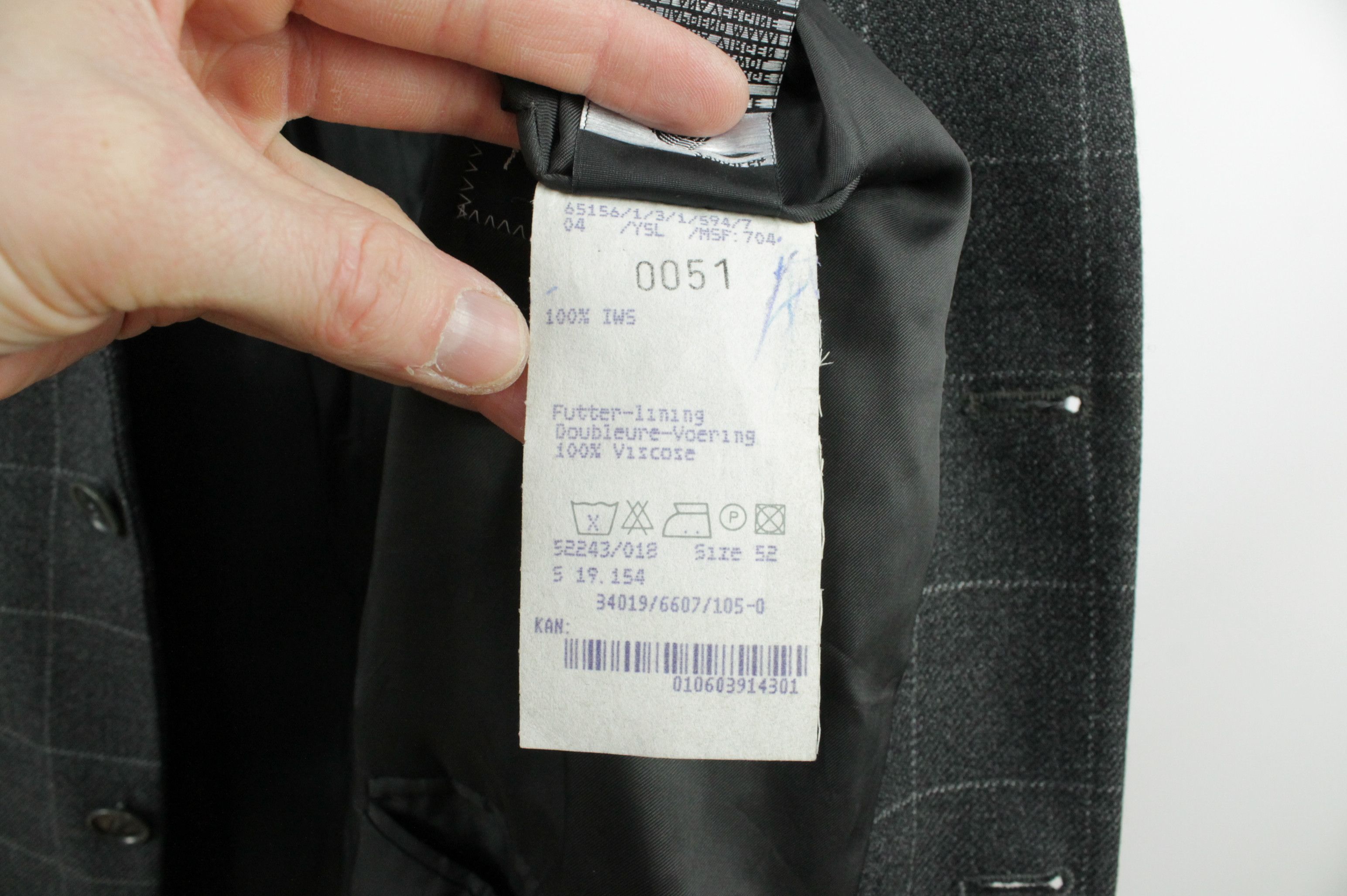 Yves Saint Laurent VTG Yves Saint Laurent Checked Flannel Wool Blazer Jacket Size US L / EU 52-54 / 3 - 11 Thumbnail
