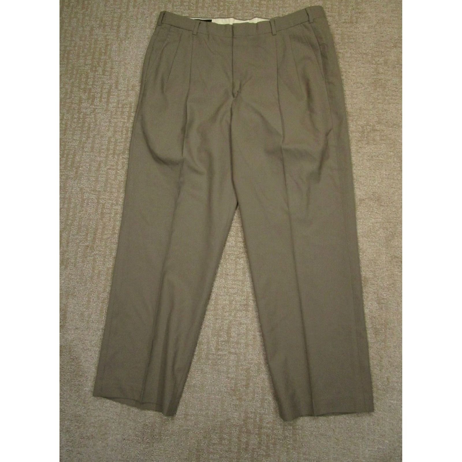 Brooks Brothers VINTAGE Brooks Brothers Pants Men 36 Brown Dress Slacks Pleated Trousers USA 90s Mens Regular 36 Brown Dress Pants Size US 36 / EU 52 - 2 Thumbnail