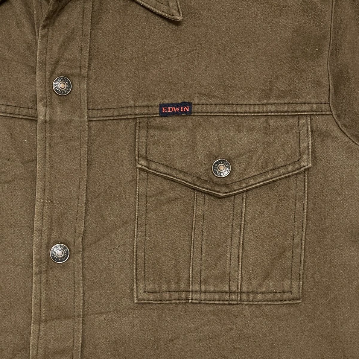 Edwin Rare 90s Vintage Edwin ‘I Am Rich Man’ Work Chore Jacket Size US XL / EU 56 / 4 - 3 Thumbnail