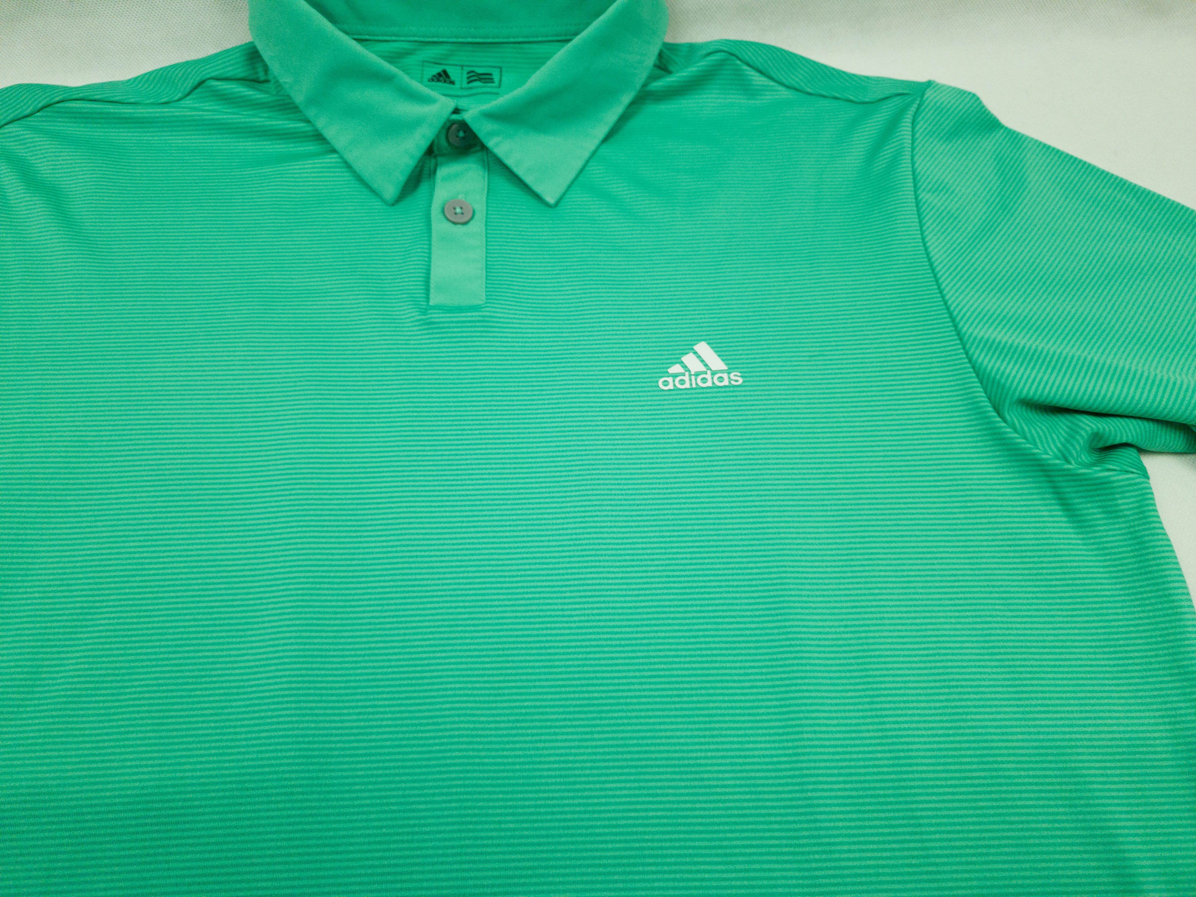 Adidas Adidas mens activewear polo top size L (LABEL M) vgc ..a Size US L / EU 52-54 / 3 - 4 Thumbnail