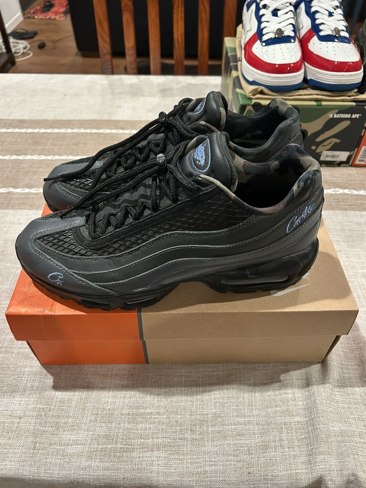 Corteiz × Nike Corteiz x Air Max 95 SP “Rules The World - Aegean Storm” Size US 12 / EU 45 - 3 Thumbnail