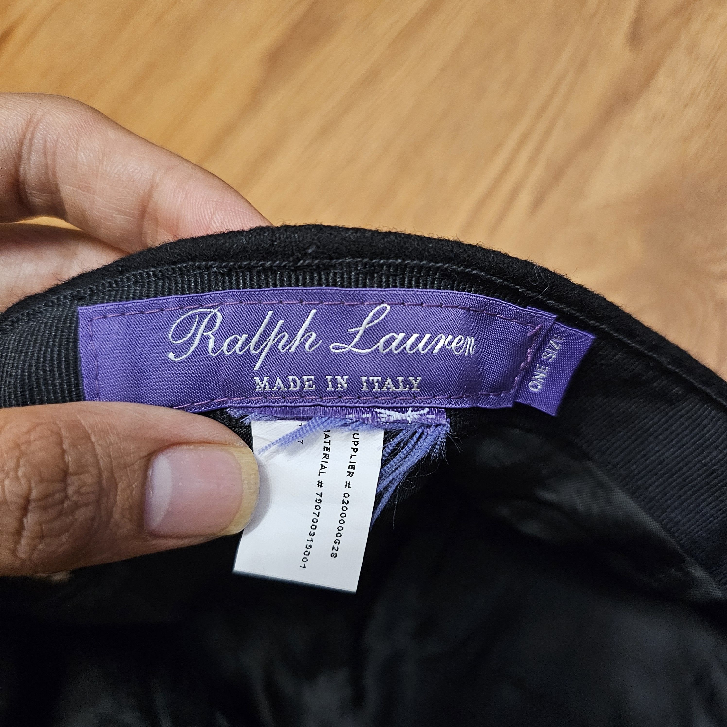Ralph Lauren Purple Label Ralph Lauren Purple Label Patch Wool Hat Size ONE SIZE - 5 Thumbnail