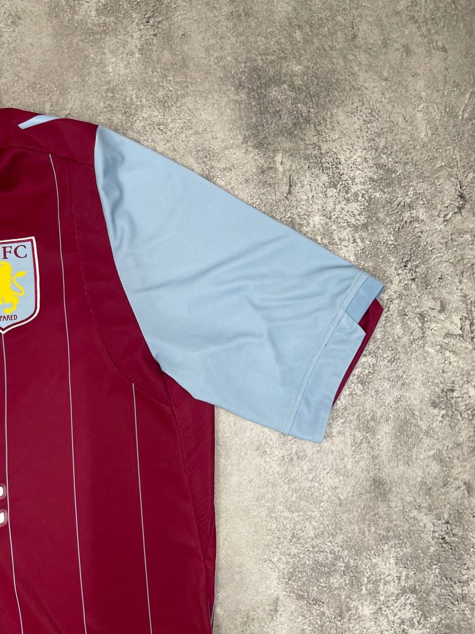 Macron Macron Men Home Football Shirt Jersey Claret Blue Striped Size US XXL / EU 58 / 5 - 3 Thumbnail