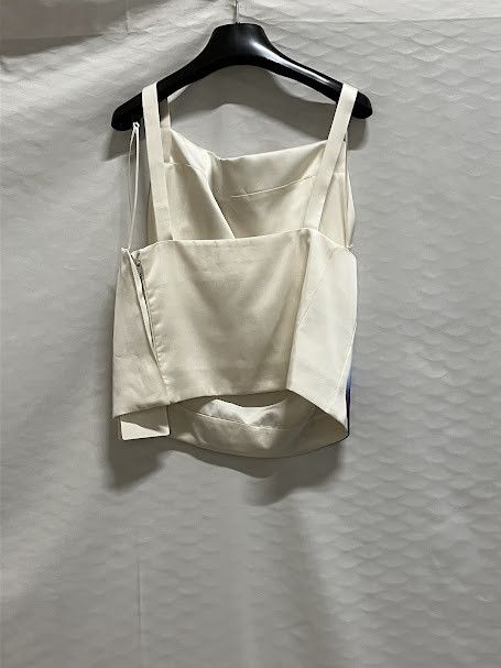 Jil Sander o1loc1c1224 Crop Top in Natural Size S / US 4 / IT 40 - 2 Thumbnail