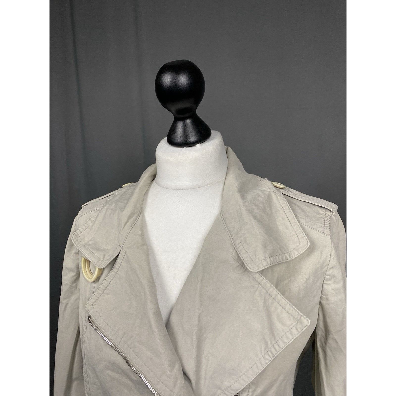 Brunello Cucinelli Brunello Cucinelli Made in Italy Ivory Trim Cotton Biker Bom Size M / US 6-8 / IT 42-44 - 4 Thumbnail