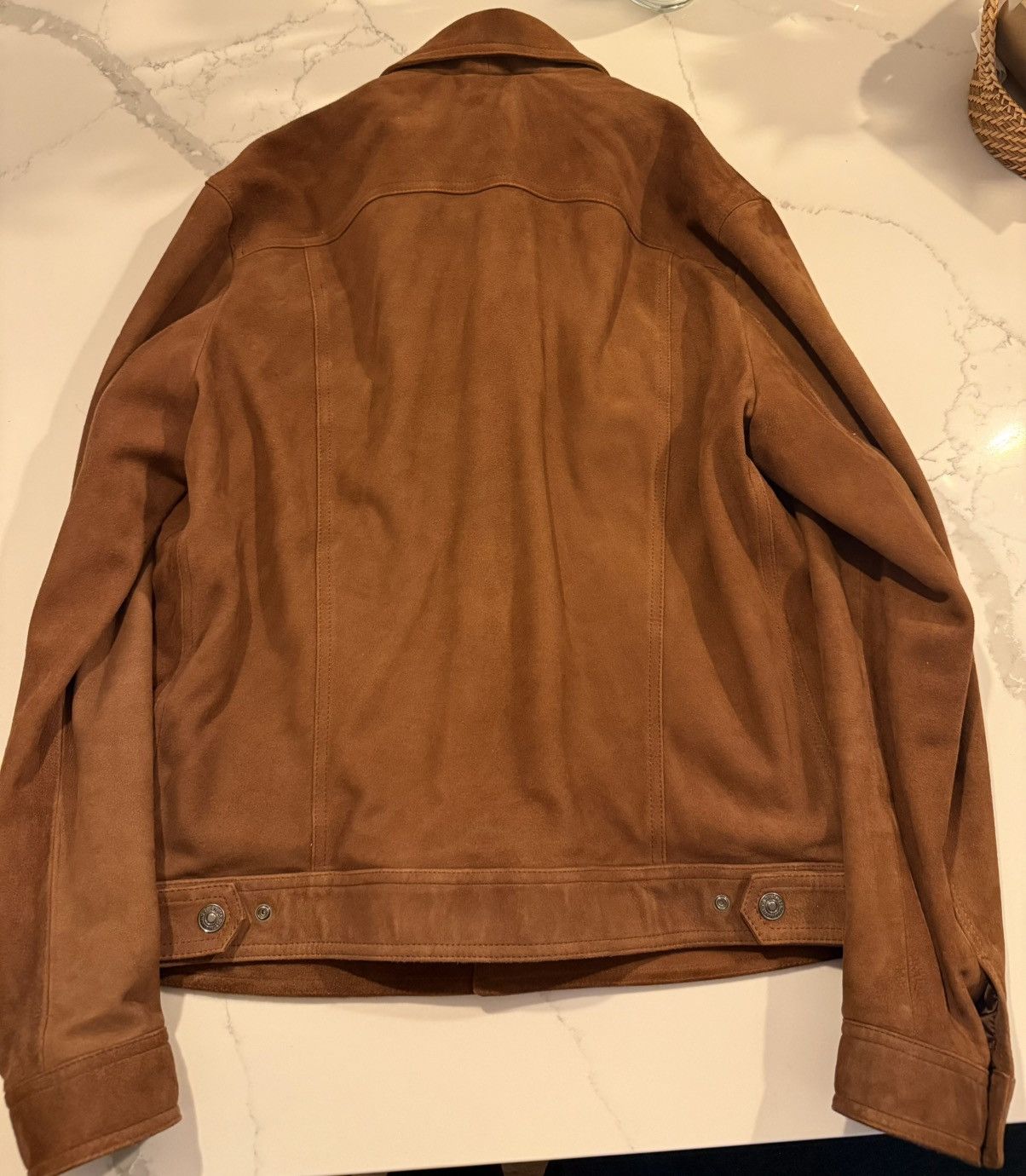 7 For All Mankind Suede Trucker Jacket worn only twice Size US L / EU 52-54 / 3 - 3 Thumbnail