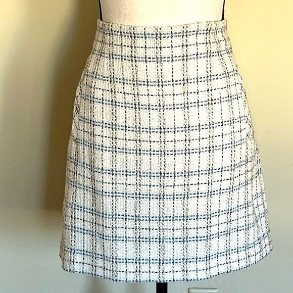 Veronica Beard Veronica Beard Roman Checked Tweed Skirt Size 36" / US 14 / IT 50 - 1 Thumbnail