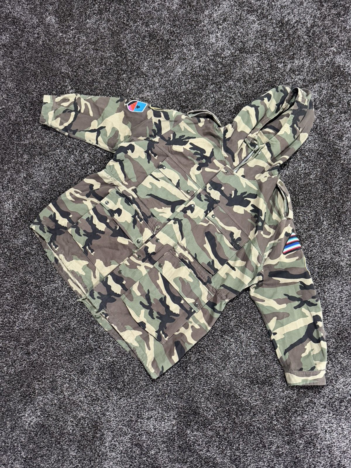 Saint Laurent Paris Saint Laurent x Hedi SS16 Rocket Logo Camo Parka Jacket Size US L / EU 52-54 / 3 - 3 Thumbnail