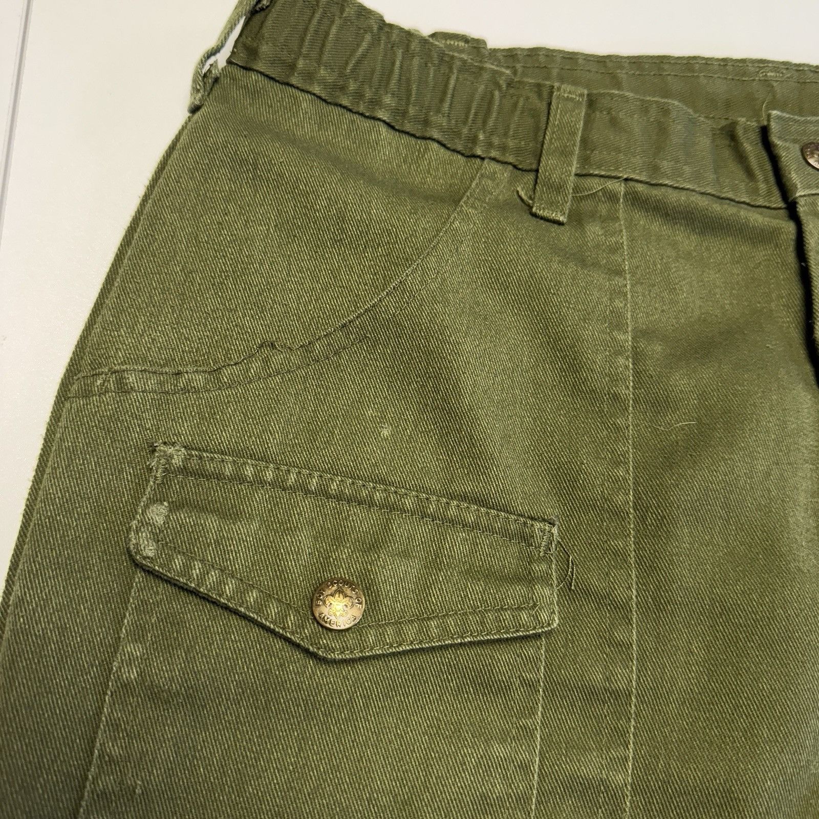 Vintage Vintage Boy Scouts of America Pants Mens 33x33 Green Officia Size US 33 - 4 Thumbnail