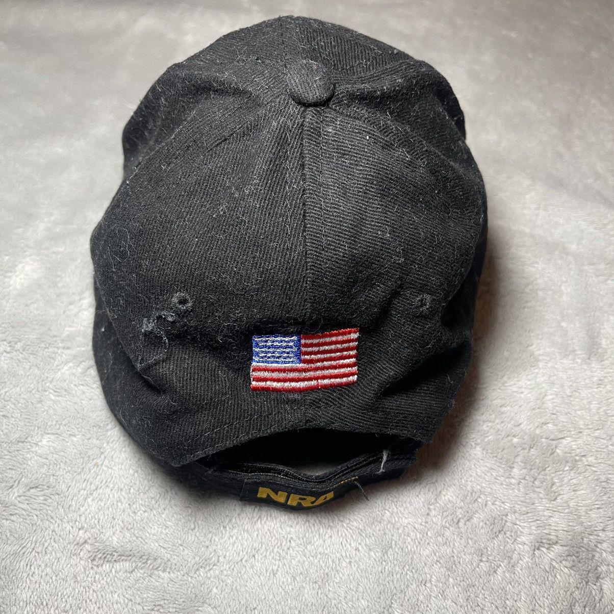 Other NRA Baseball Cap Hat Black Yellow Gold Embroidered USA Flag Size ONE SIZE - 4 Thumbnail