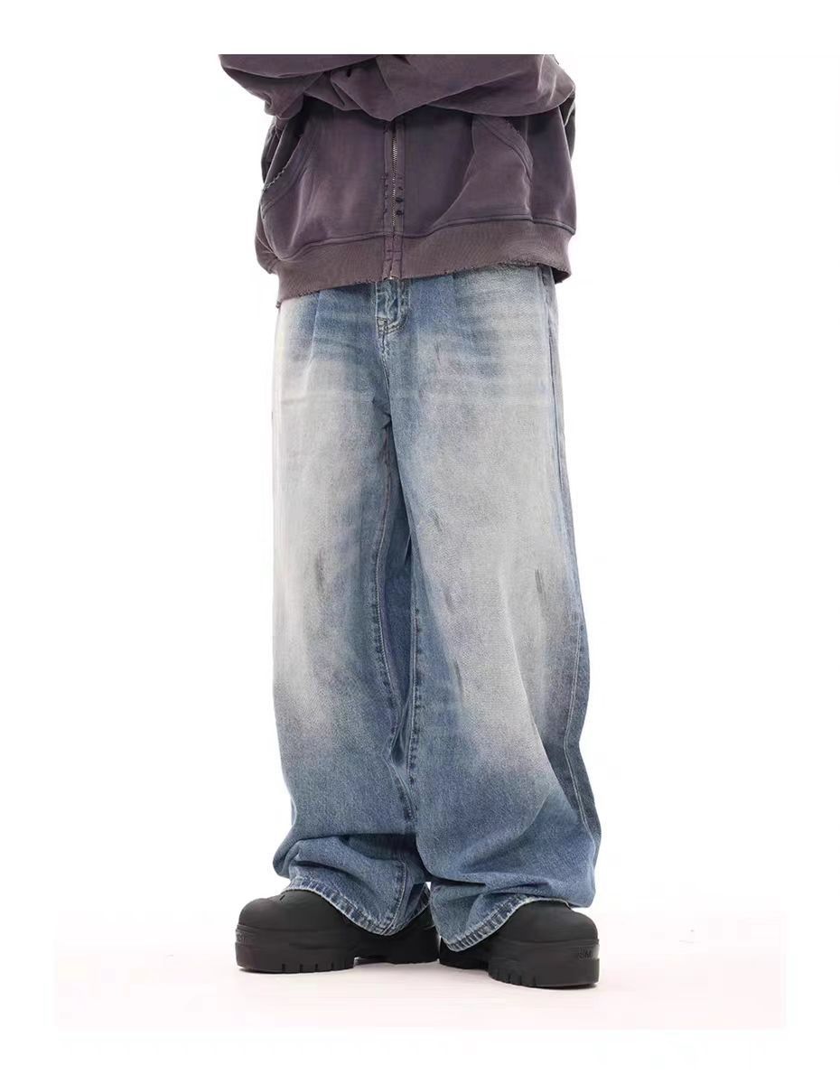 Japanese Brand × Vintage Vintage street washed and worn loose jeans Size US 28 / EU 44 - 2 Thumbnail