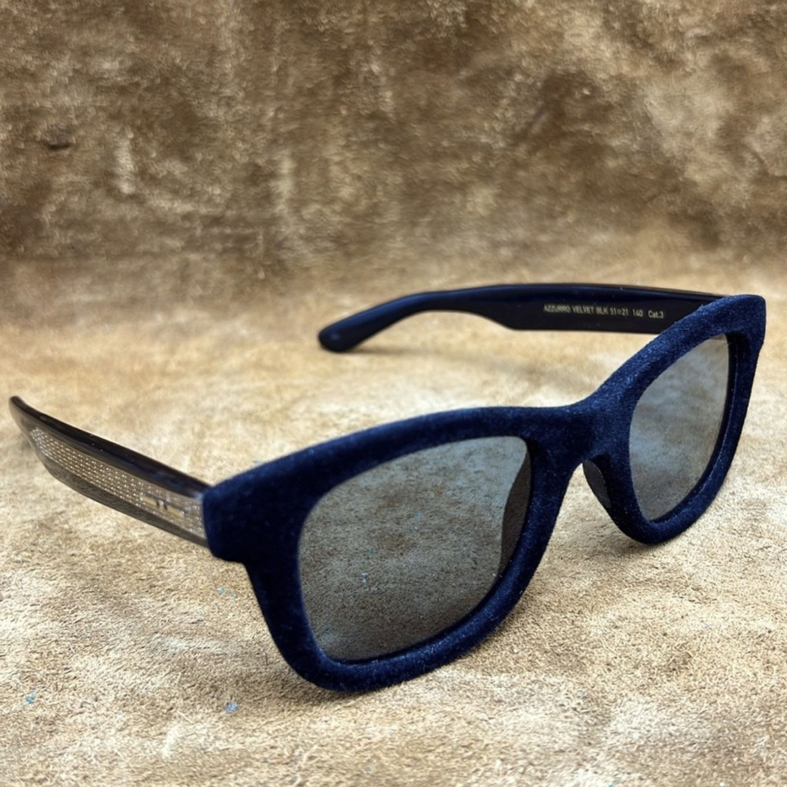 Italia Independent Italia Independent Black Velvet Trimmed Sunglasses Size ONE SIZE - 5 Thumbnail