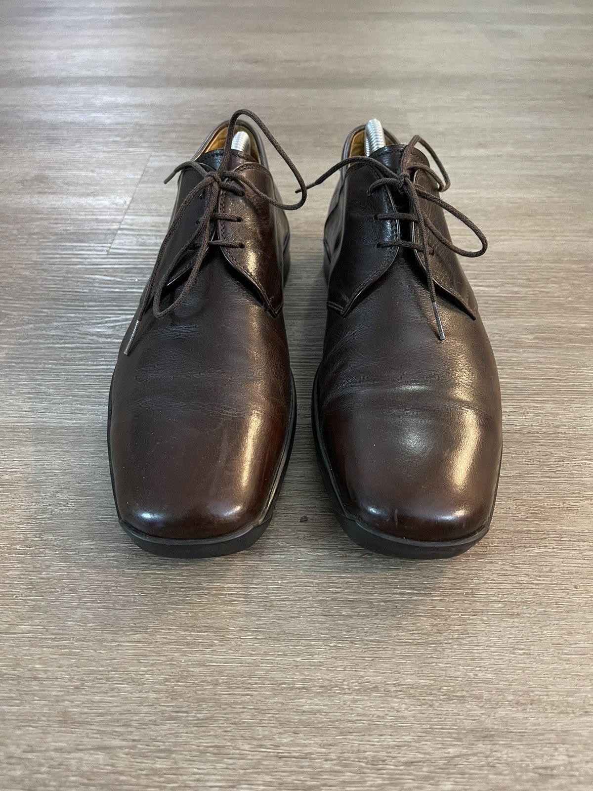 Ermenegildo Zegna Ermenegildo Zegna Vintage Brown Dress Shoes Size US 7.5 / EU 40-41 - 2 Thumbnail
