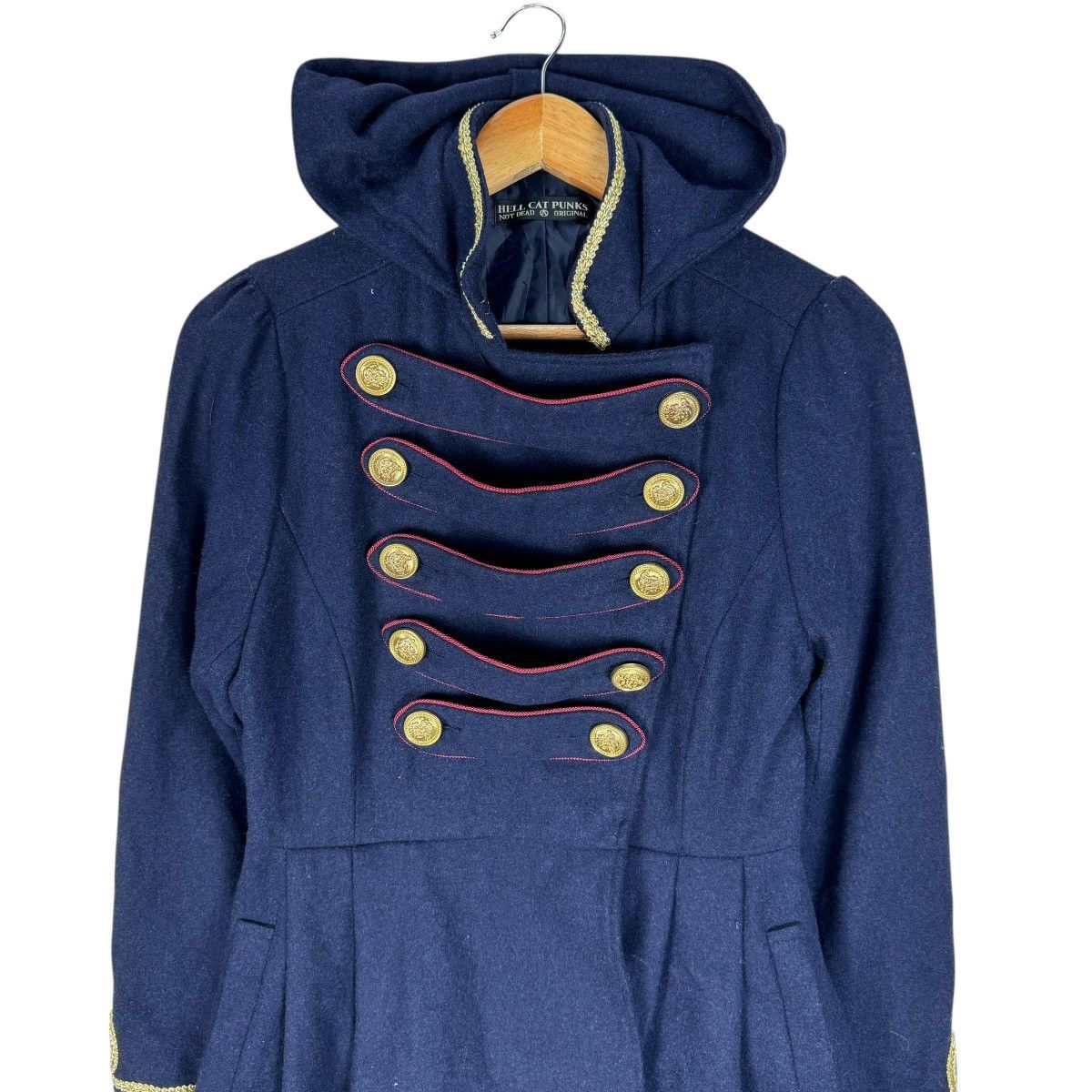 Japanese Brand 🌟HELL CAT PUNKS HOODIE NAPOLEON JACKET Size M / US 6-8 / IT 42-44 - 4 Thumbnail