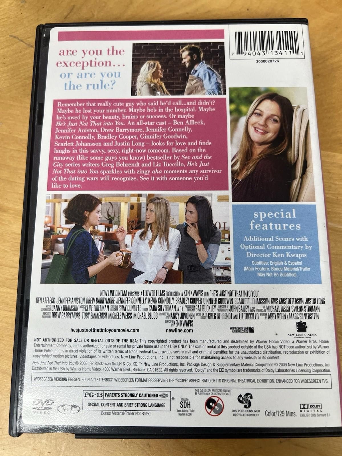 Other He's Just Not That into You DVD / Ships Same Day Size ONE SIZE - 10 Thumbnail