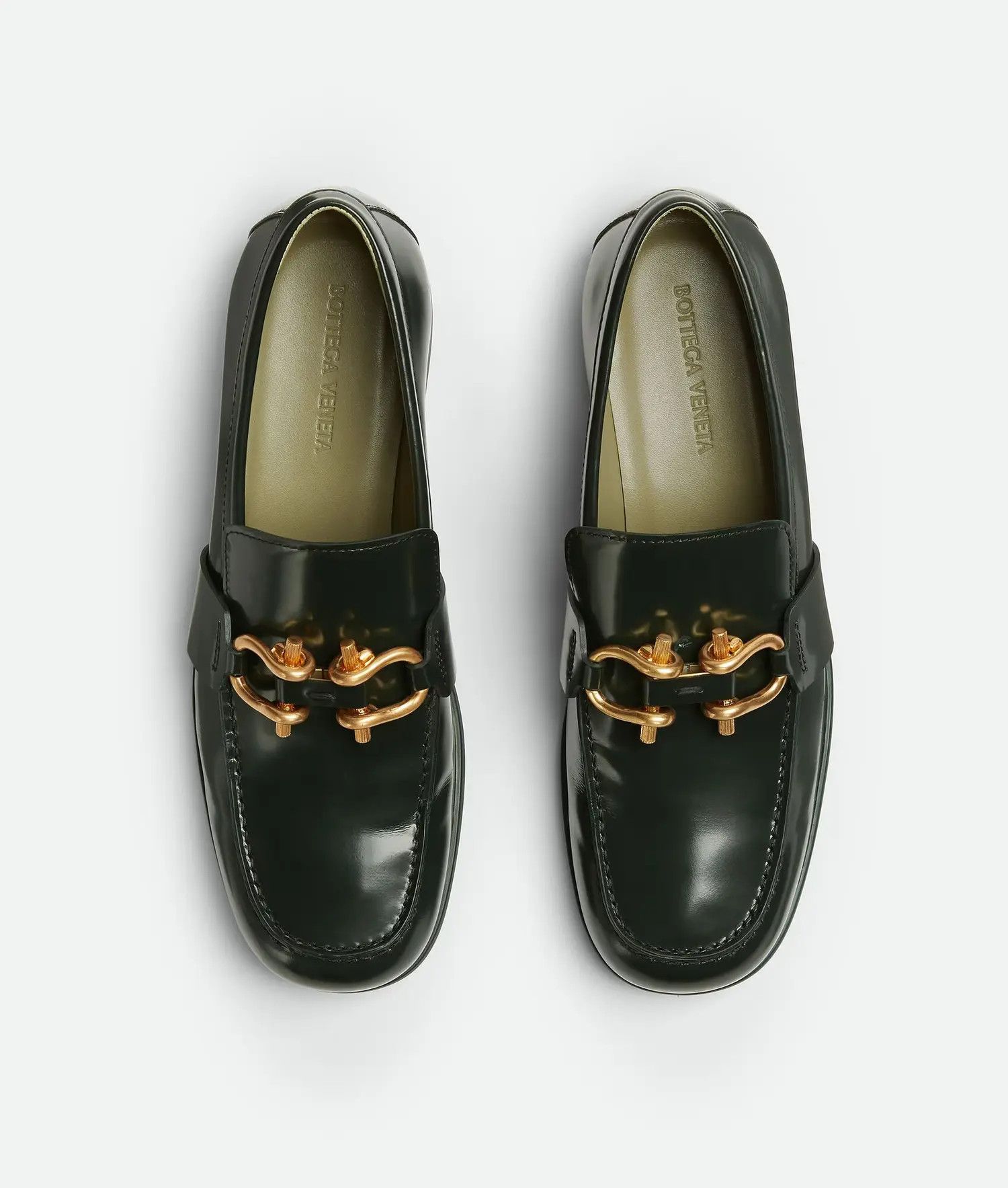 Bottega Veneta o1bcso1str0225 Monsieur Loafers in Dark Green Size US 9.5 / EU 42-43 - 4 Thumbnail