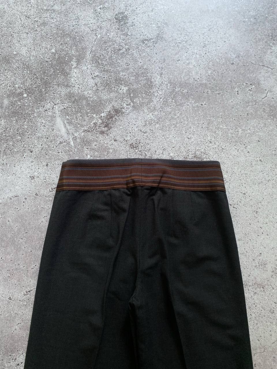 Brunello Cucinelli × Vintage VINTAGE BRUNELLO CUCINELLI GUNEX WOOL FLARED PANTS Size 27" / US 4 / IT 40 - 8 Thumbnail