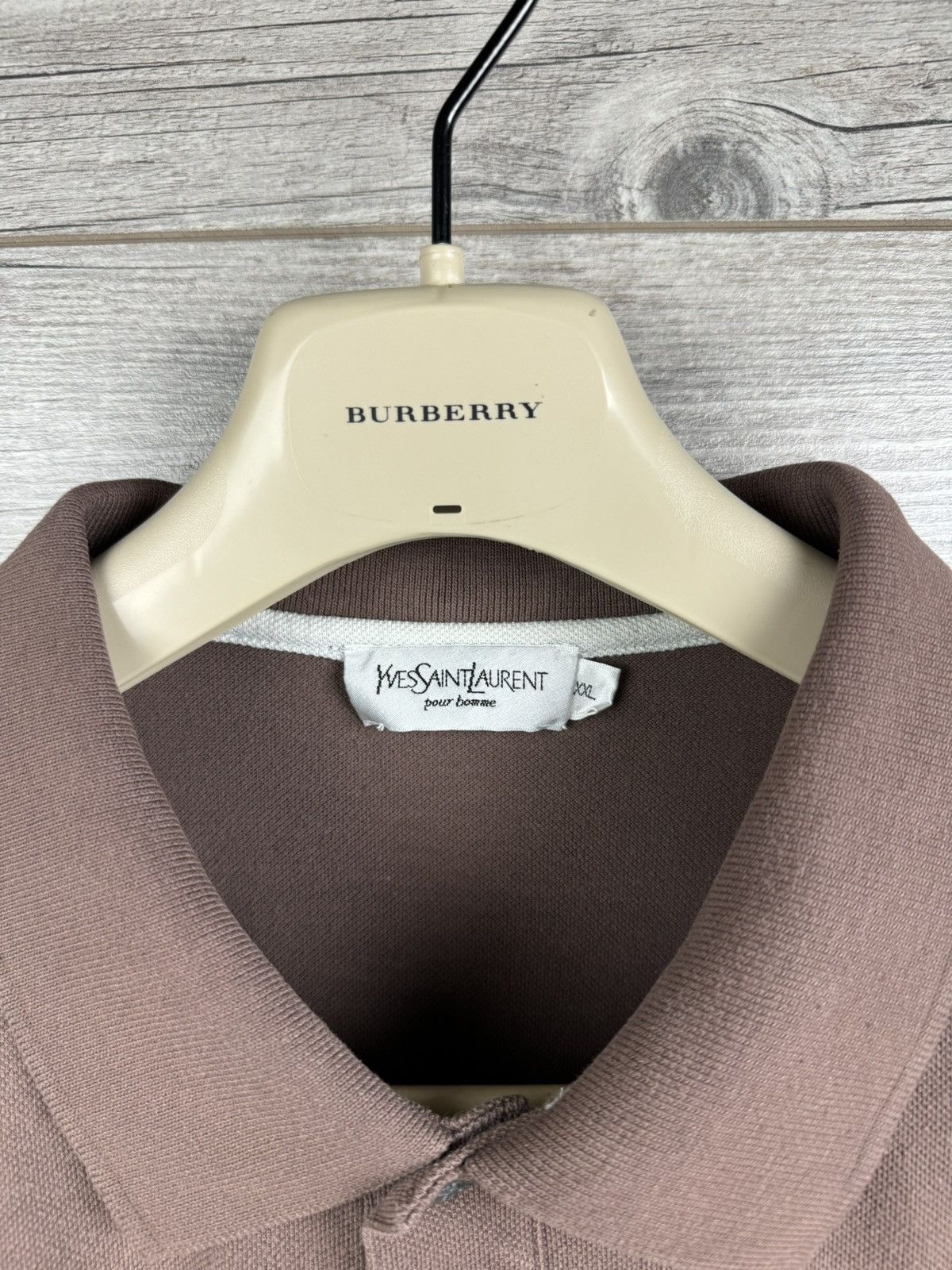 Polo shirt Yves Saint Laurent Brown size XXL YSL Vintage tee