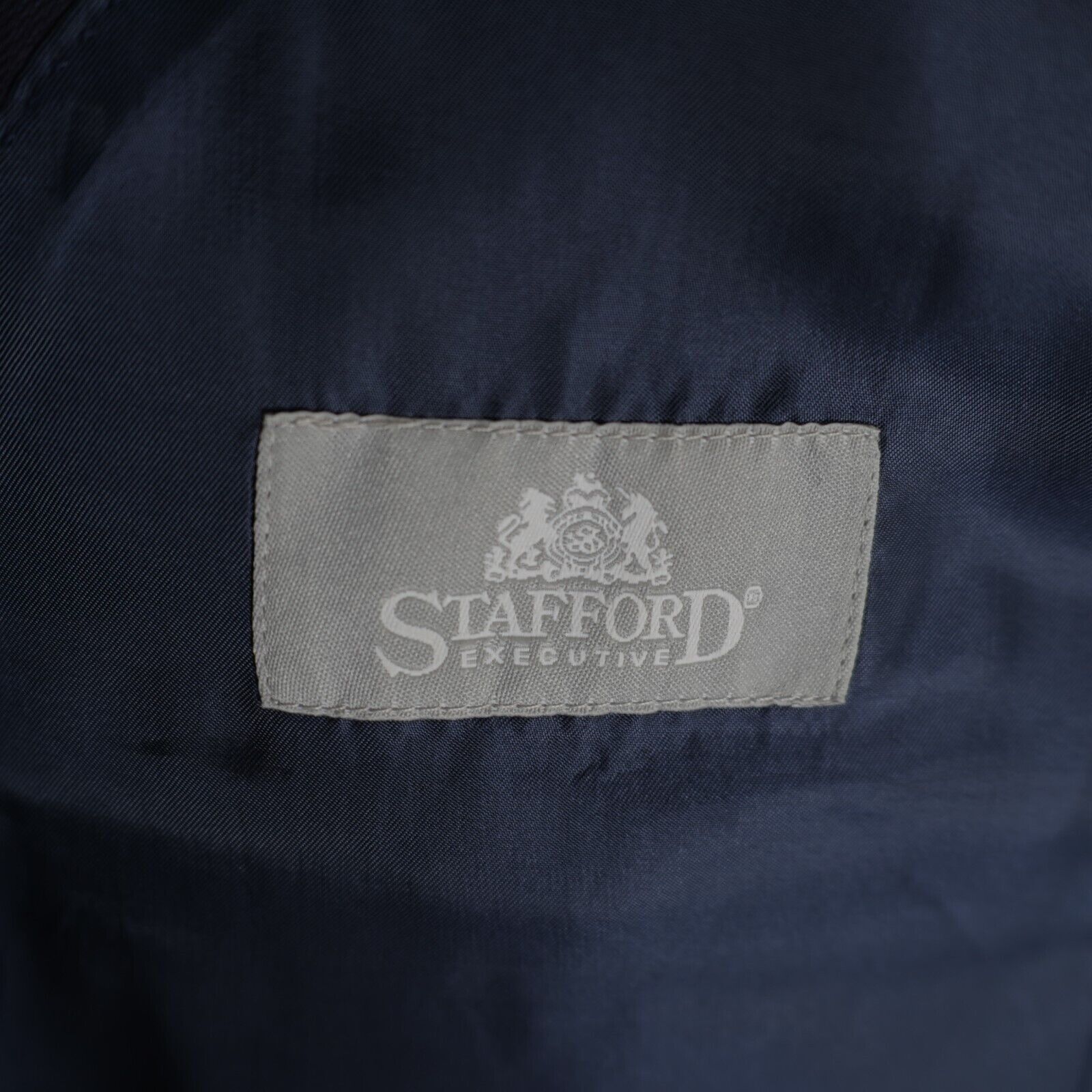 Stafford DAMAGED Stafford Wool Blue 2 Gold Button Blazer 44R Tagged 4 Size 44R - 8 Thumbnail