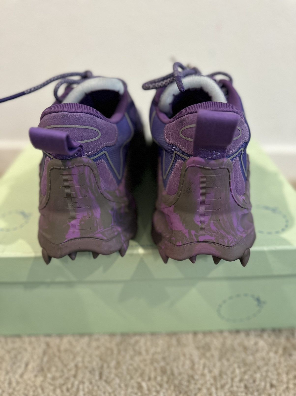 Off-White ODSY 1000 Mesh Violet Size US 12 / EU 45 - 4 Thumbnail