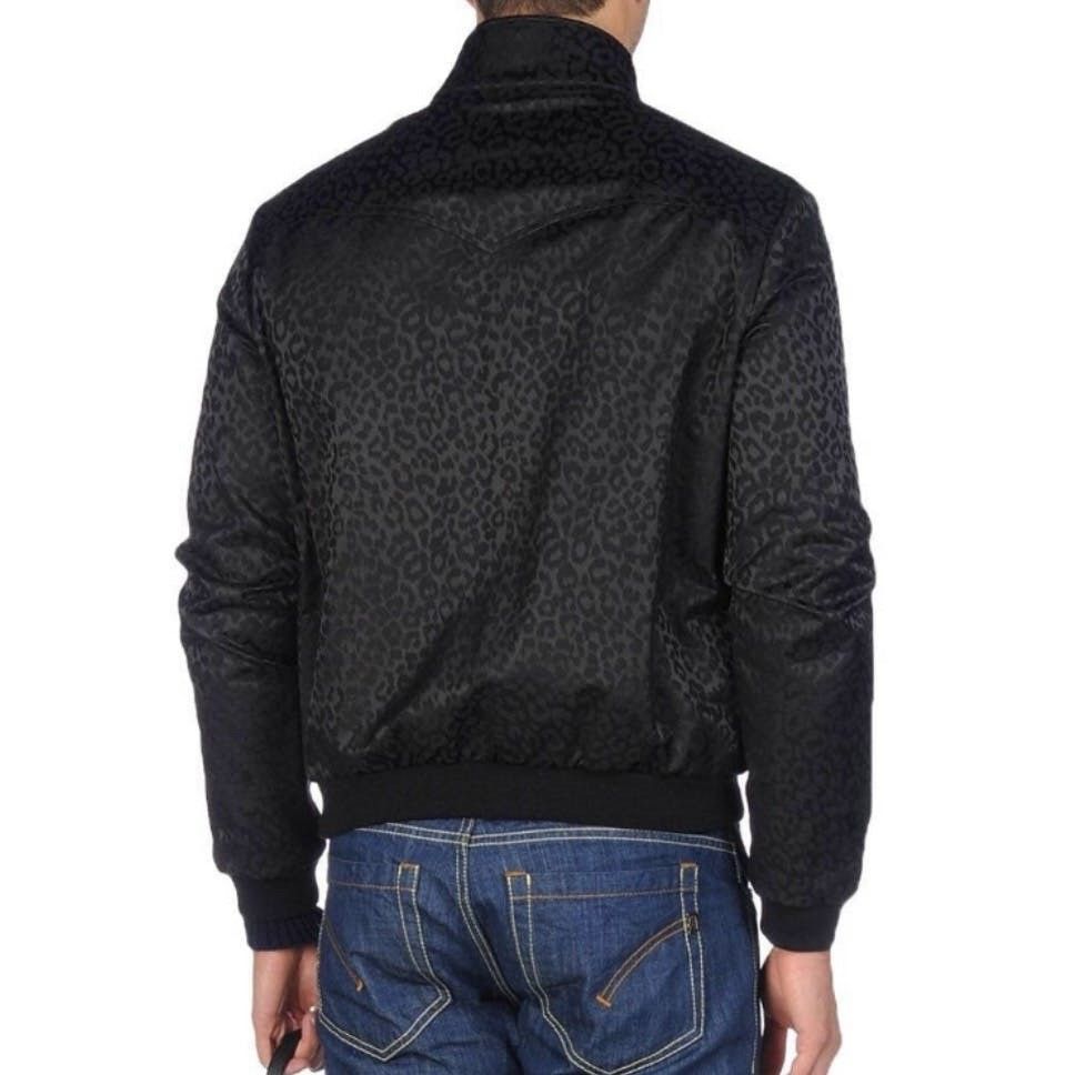 Saint Laurent Paris Saint Laurent Black Leopard Bomber Size US M / EU 48-50 / 2 - 3 Thumbnail
