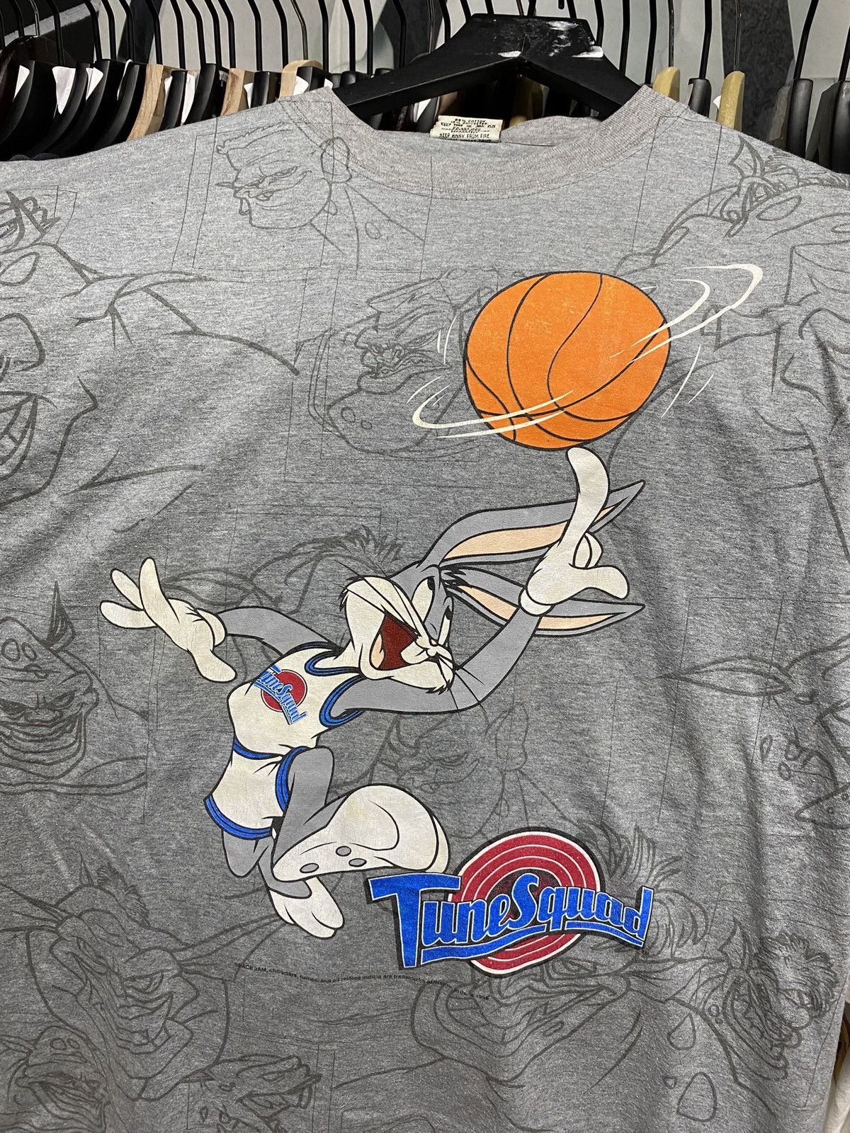 Vintage 90’s Vintage Looney Tunes Space Jam Tee Shirt Large Size US L / EU 52-54 / 3 - 2 Thumbnail