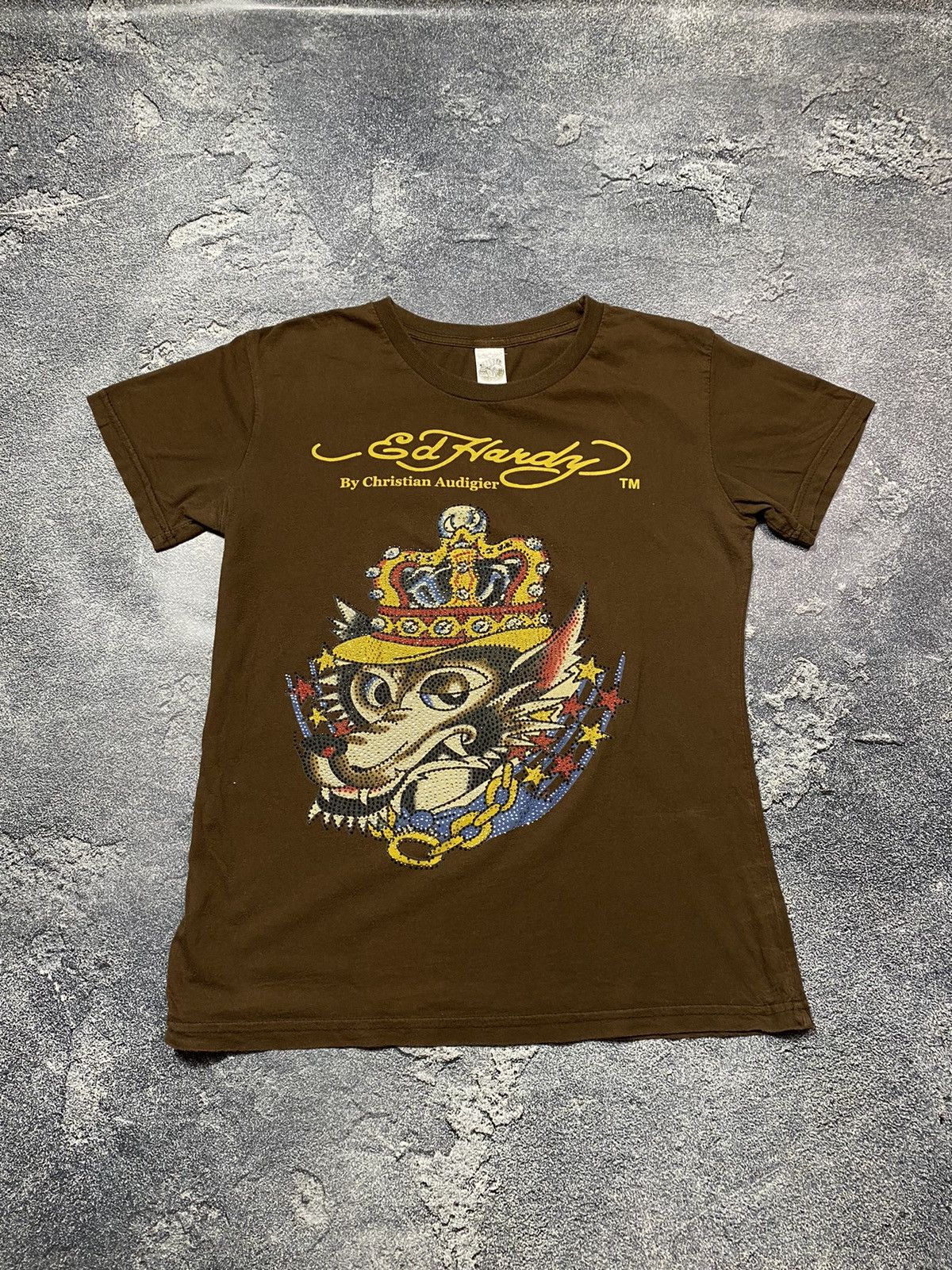 Christian Audigier × Ed Hardy × Japanese Brand Vintage ED HARDY by Christian Audigier Tshirt Size L / US 10 / IT 46 - 1 Thumbnail