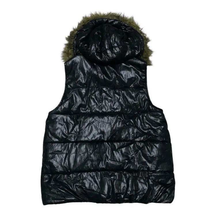 Le Grande Bleu (L.G.B.) Vintage J-Honey Puffer Fur Vest Ifsixwasnine Lgb Style Size US L / EU 52-54 / 3 - 12 Thumbnail