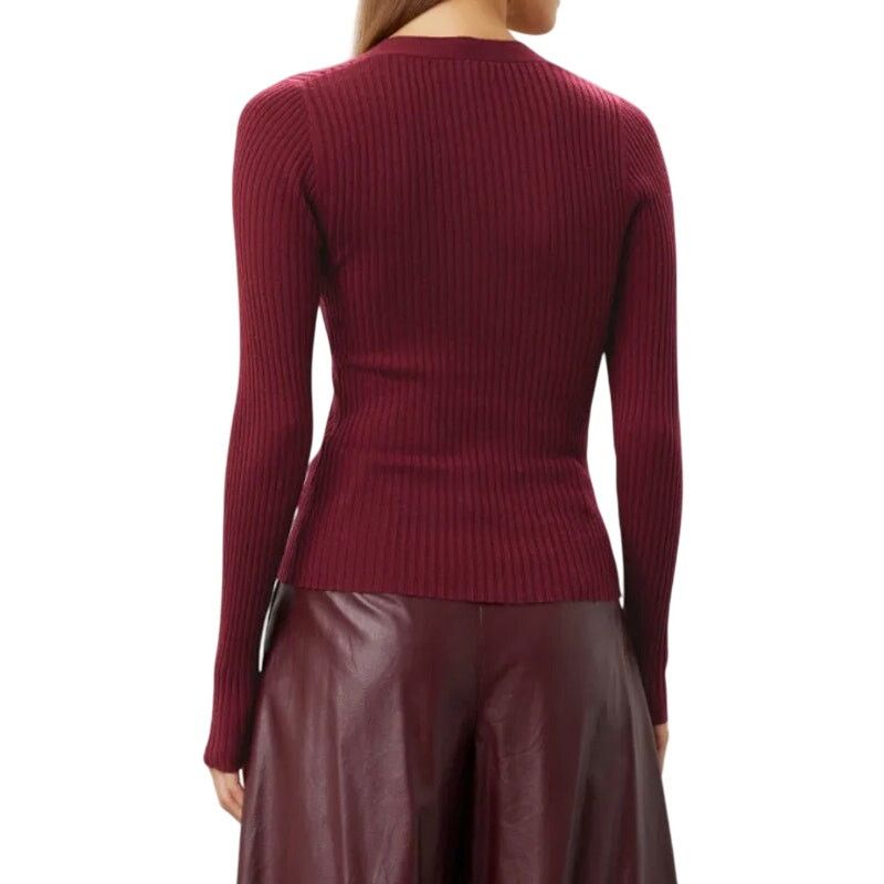 Derek Lam 10 Crosby Derek Lam 10 Crosby x RTR Ribbed Henley Sweater Red, Size M Size M / US 6-8 / IT 42-44 - 3 Thumbnail