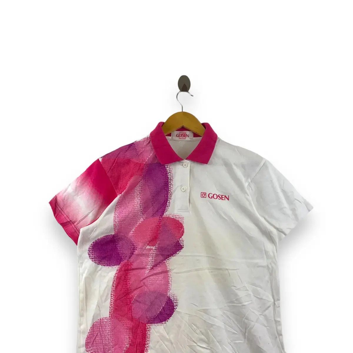 Vintage Vintage GOSEN JAPAN RACQUET Badminton Polo Tee Shirt Art Size L / US 10 / IT 46 - 1 Thumbnail