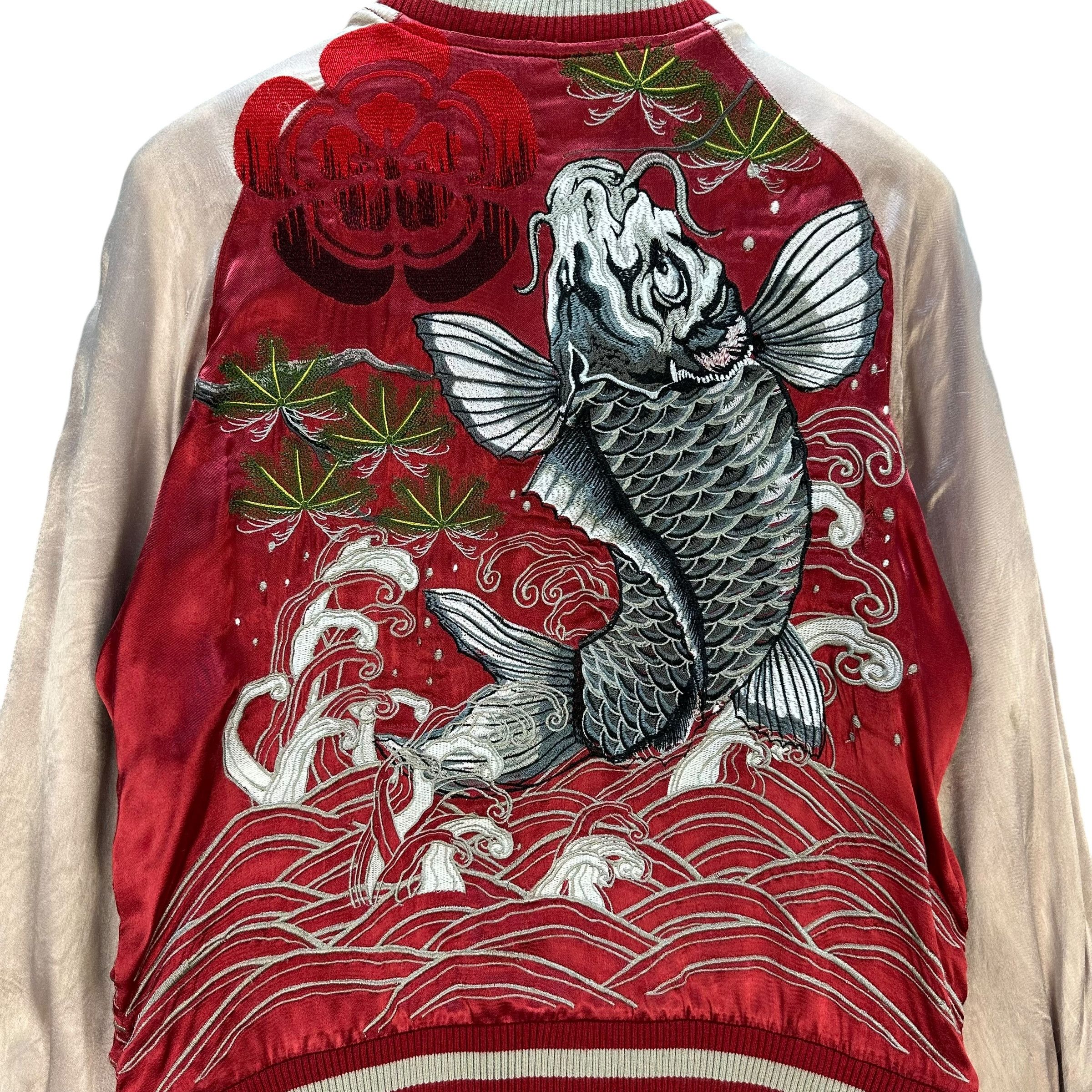 Japanese Brand THE JAPANESE TRADITION Embroidery Sukajan Jacket #A68-1652 Size US M / EU 48-50 / 2 - 2 Thumbnail