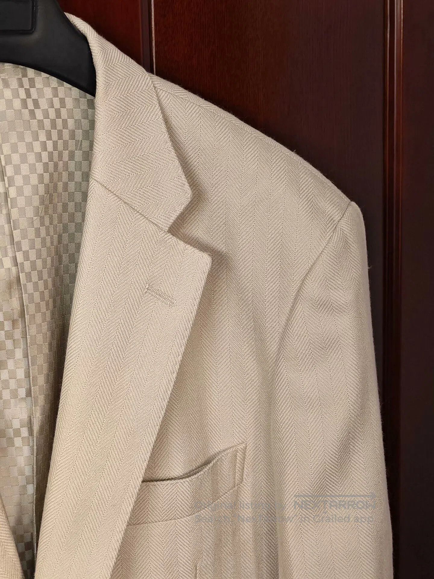 SCABAL Custom Beige Wool Blazer Suit. Size US L / EU 52-54 / 3 - 2 Thumbnail