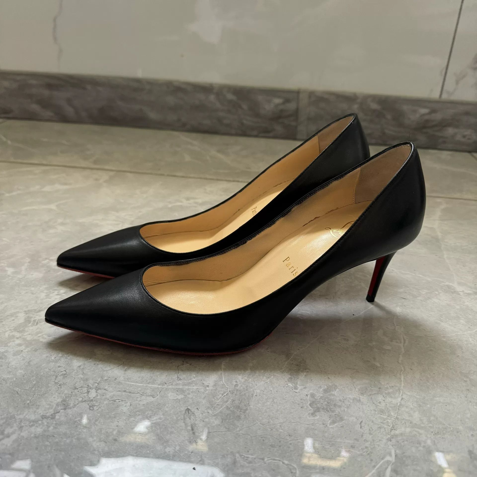 Christian Louboutin Black Patent Leather Heels