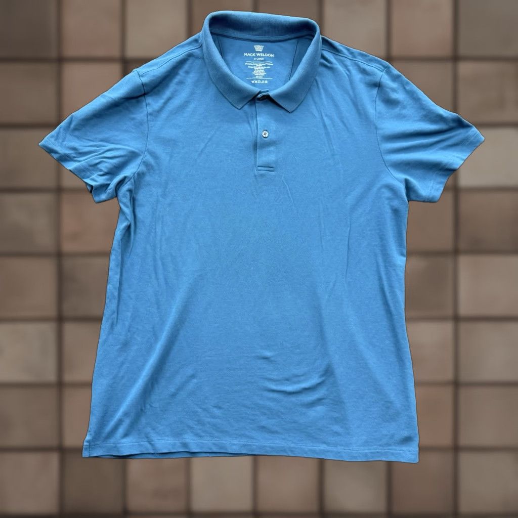 Vintage Mack Weldon Polo Shirt Men XL Blue Polyester Golf Preppy Casual Polo Shirt Golfing Outdoors Size US XL / EU 56 / 4 - 1 Thumbnail
