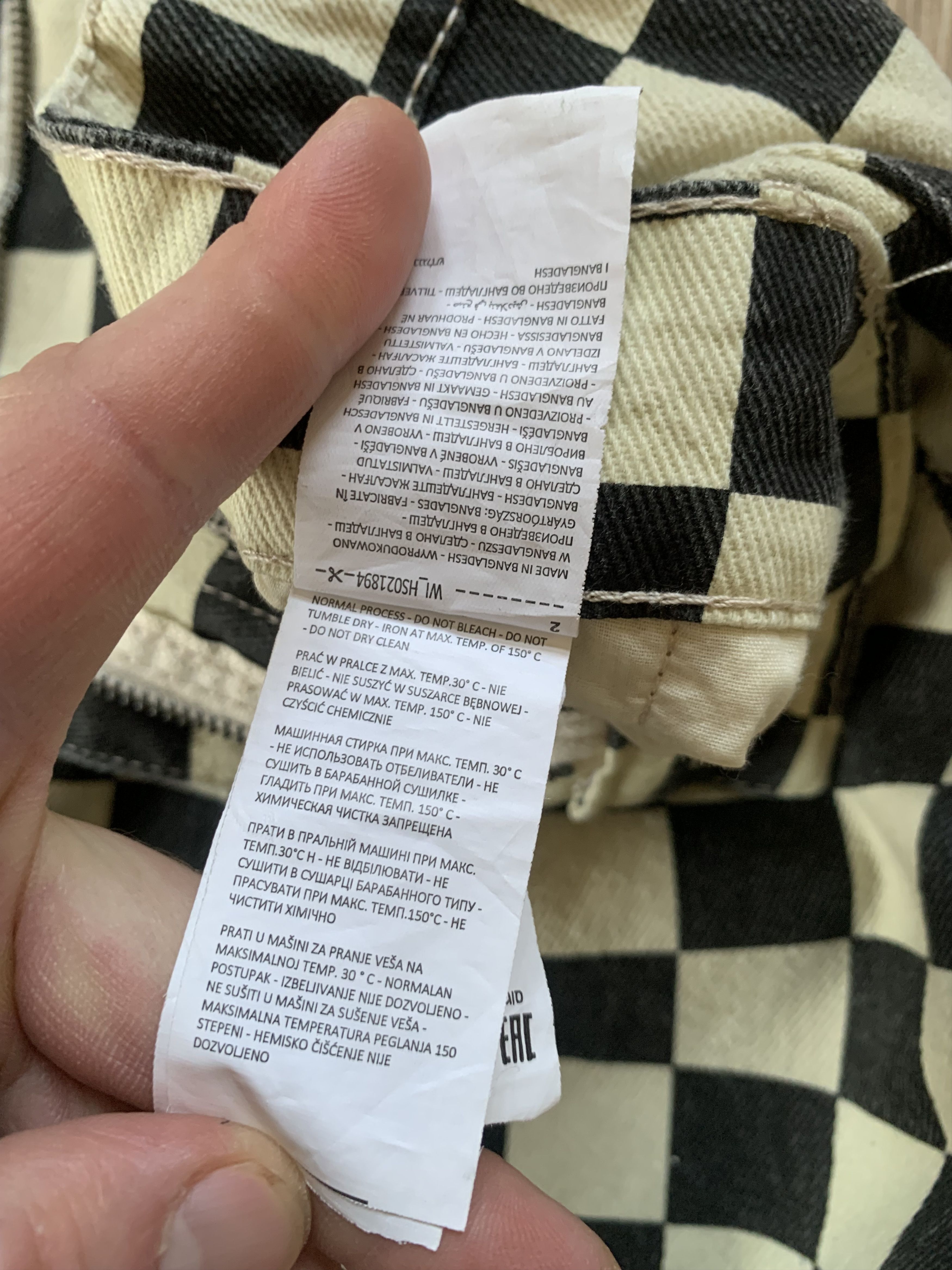 Other House Brand Checkered Black & White Pants Jeans Size US 36 / EU 52 - 11 Thumbnail