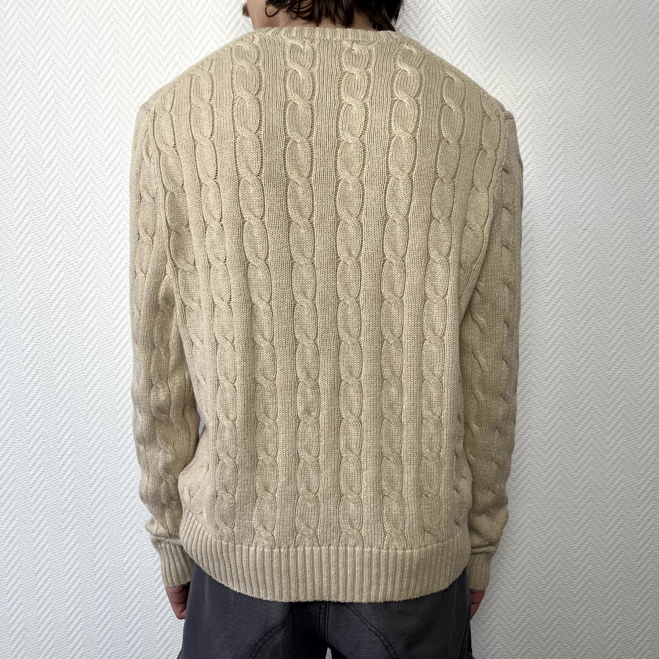 Polo Ralph Lauren Polo Ralph Lauren Cable Knit Cotton Biege Sweater Size M Size US M / EU 48-50 / 2 - 11 Thumbnail