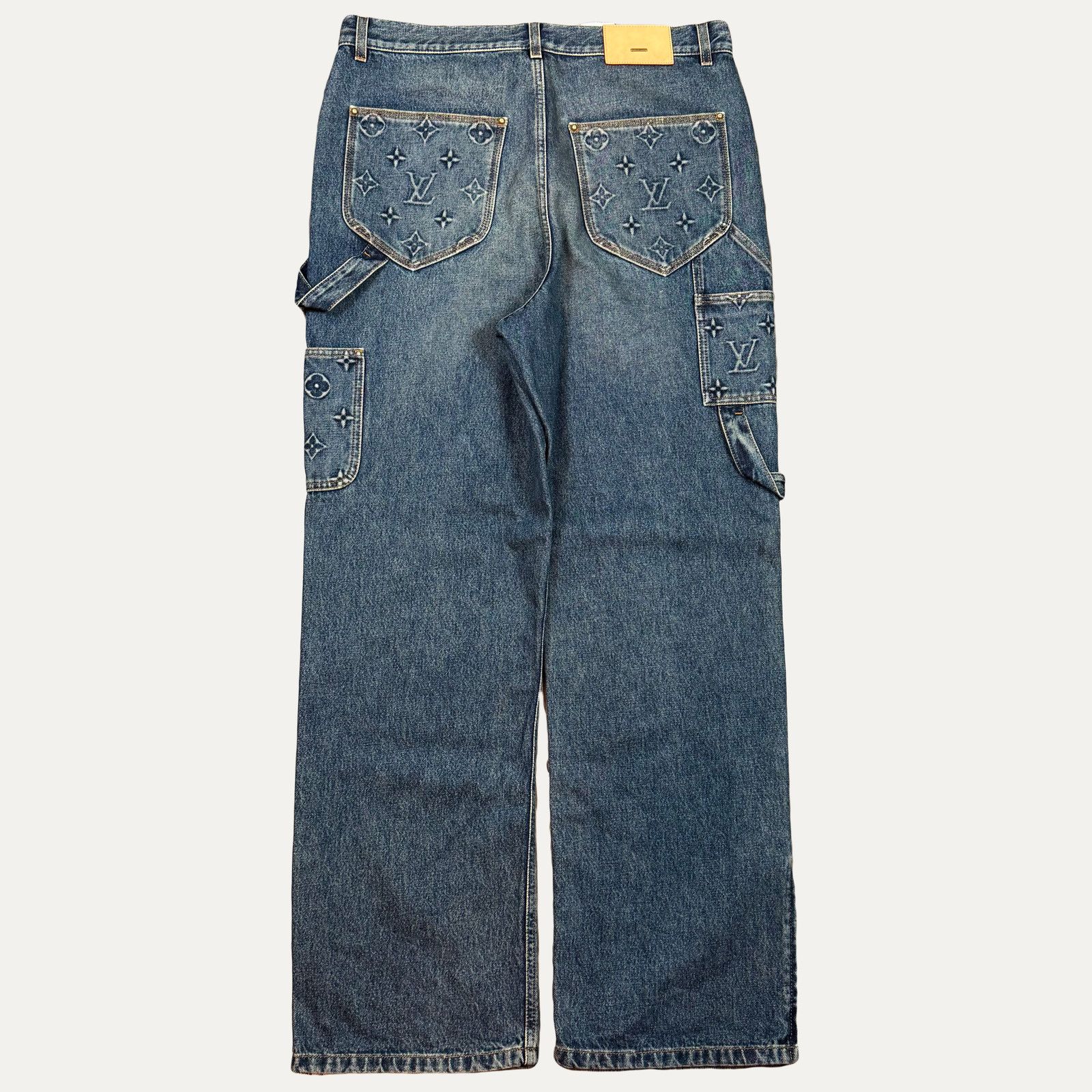 Louis Vuitton Louis Vuitton Monogram Double Knee Denim Jeans Size US 34 / EU 50 - 2 Thumbnail