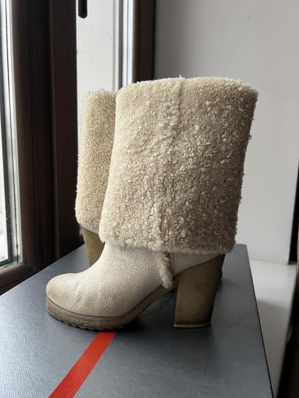 Prada PRADA LEATHER BOOTS WITH FUR Size US 7 / IT 37 - 5 Thumbnail
