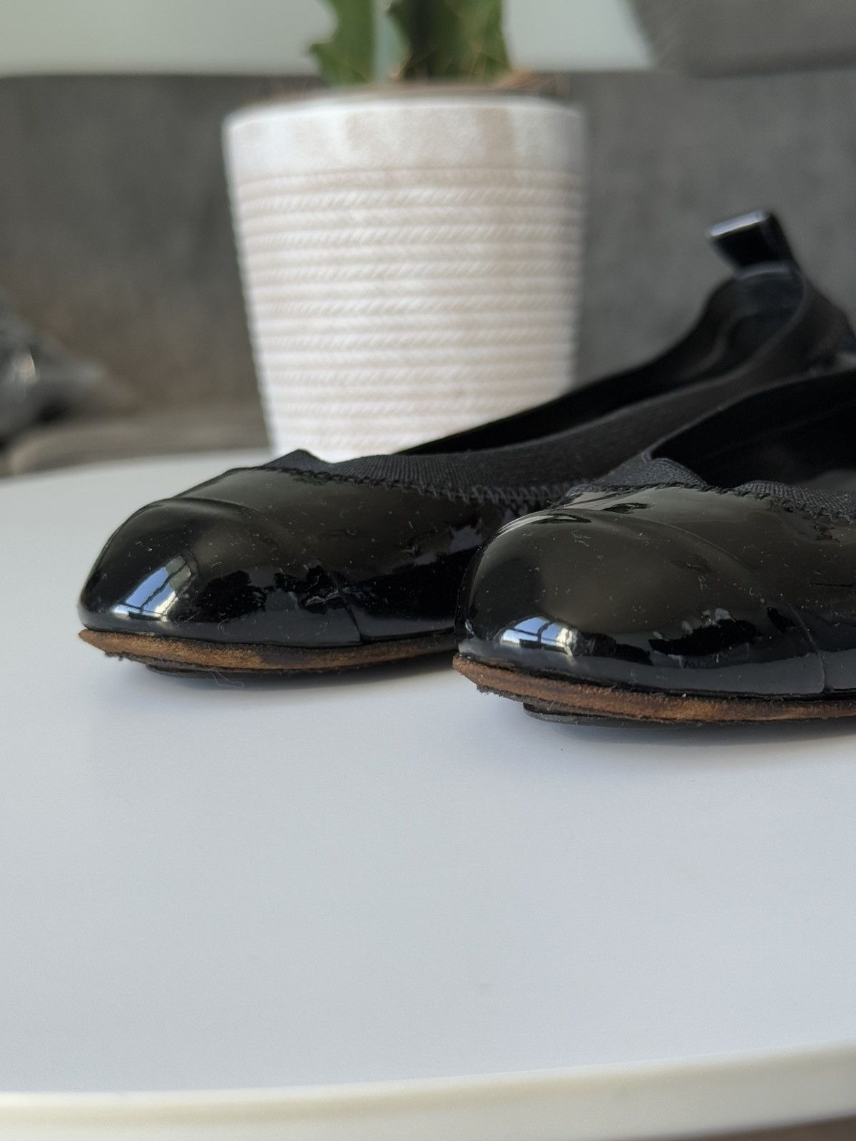 Chanel Chanel Logo Ballet Flats Size US 6.5 / IT 36.5 - 8 Thumbnail