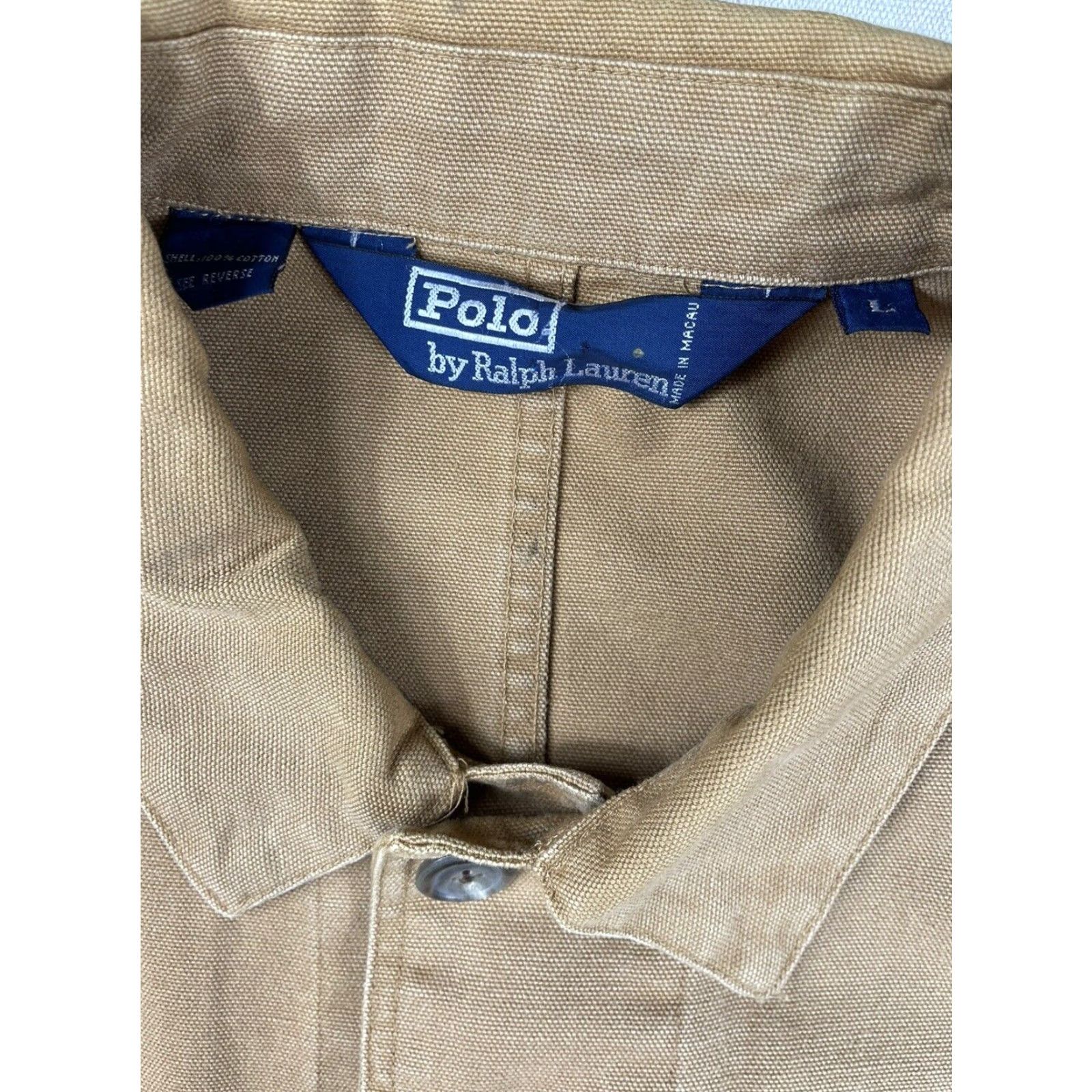 Polo Ralph Lauren VINTAGE Polo Ralph Lauren CANVAS HUNTING Jacket Mens L Brown 90s Utility Hunting Man Mens 90s Size US L / EU 52-54 / 3 - 3 Thumbnail