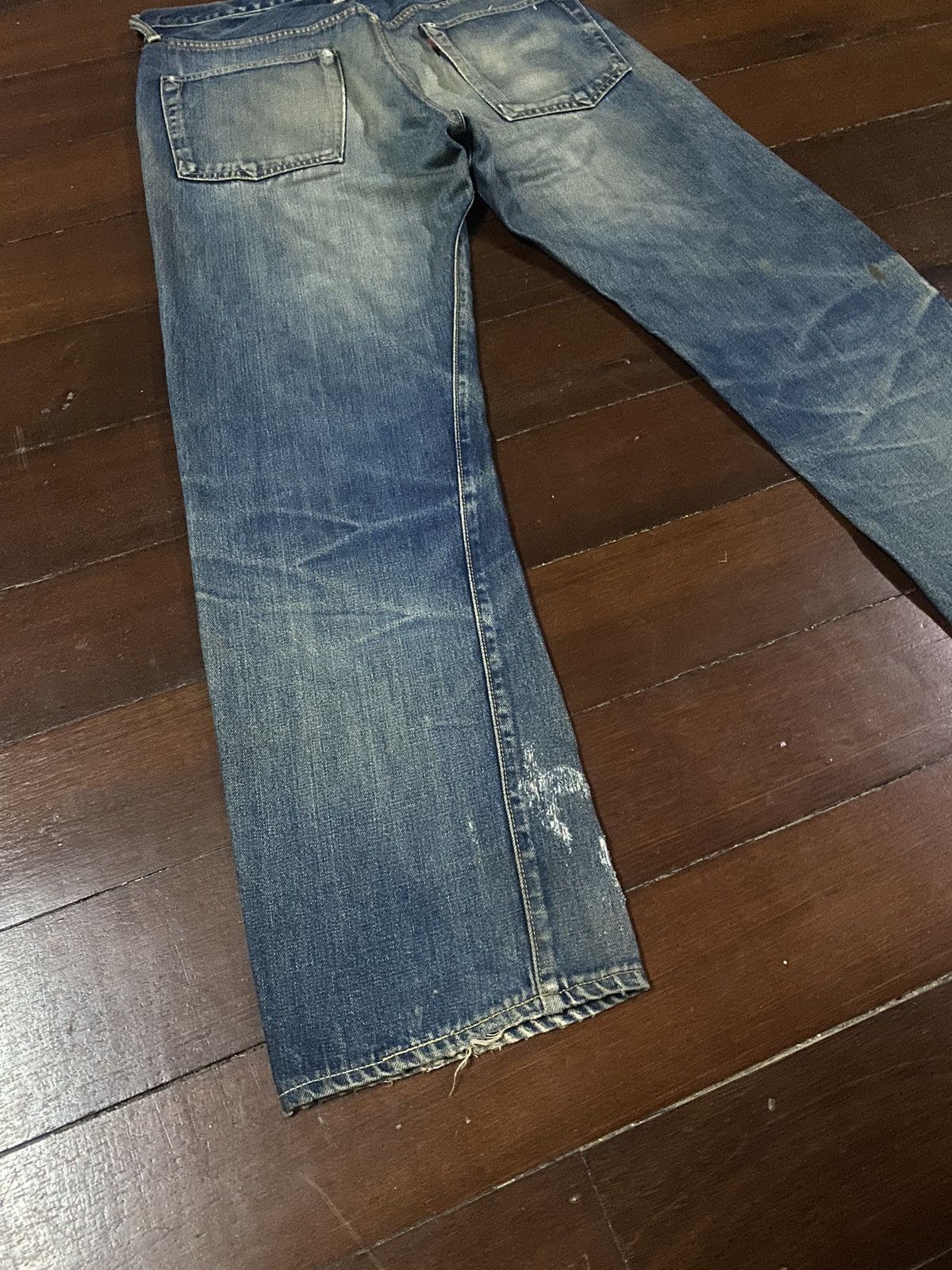 Japanese Brand VINTAGE Reworked Sewing Chop Overalls Selvedge rusty denim Size US 34 / EU 50 - 13 Thumbnail