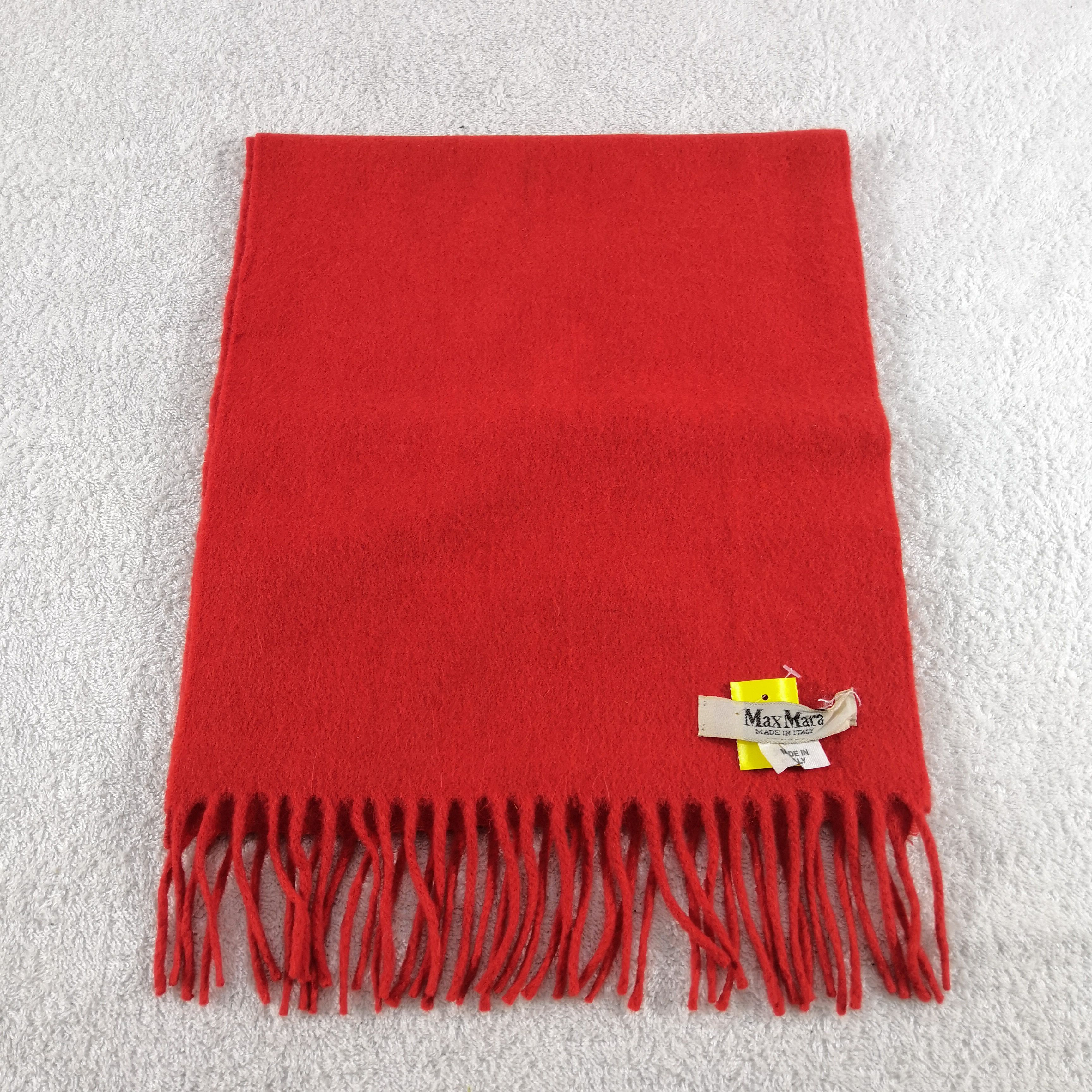 Max Mara Vintage Max Mara Wool Scarf Fringe Muffler Winter Scarves. Size ONE SIZE - 2 Thumbnail