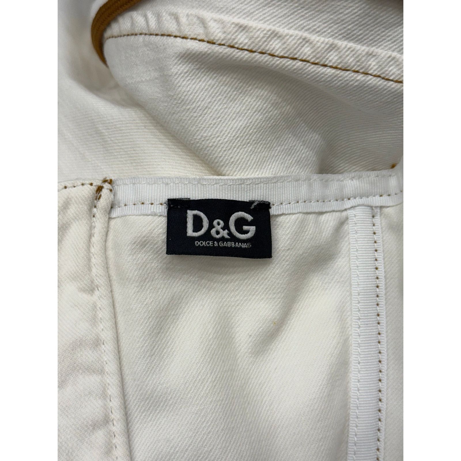 Dolce & Gabbana 2000s Dolce & Gabbana lace-up midi white dress Size M / US 6-8 / IT 42-44 - 7 Thumbnail