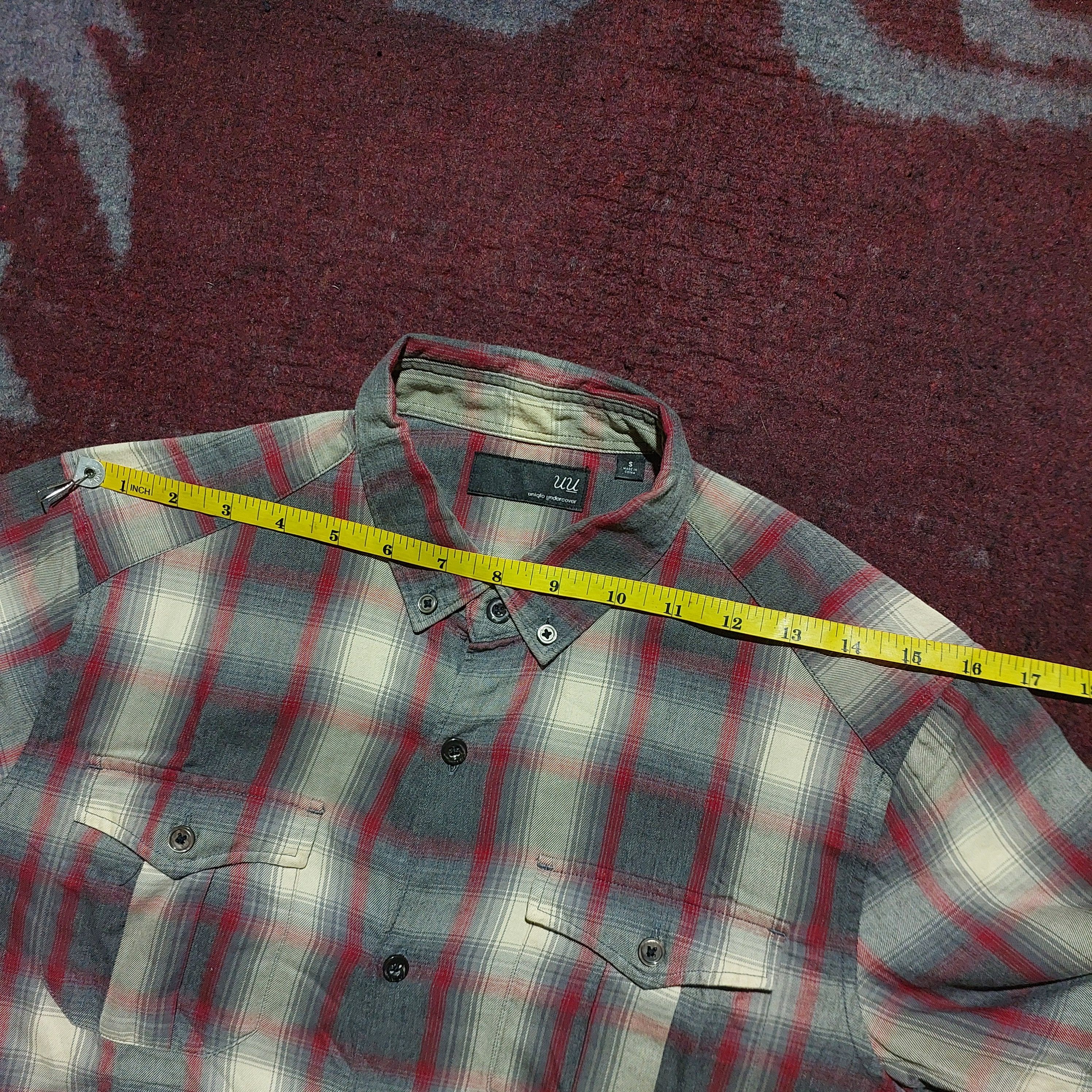Undercover × Uniqlo Uniqlo x Undercover red line plaid shirt Size US S / EU 44-46 / 1 - 11 Thumbnail
