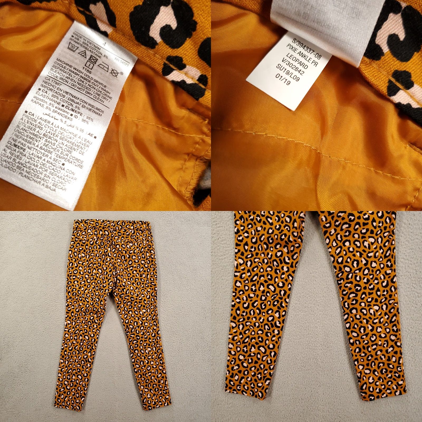 Old Navy Old Navy Leopard Print Pixie Pants Womens 4 Ankle Cheetah Stretchy 30x27 Size 27" / US 4 / IT 40 - 8 Thumbnail