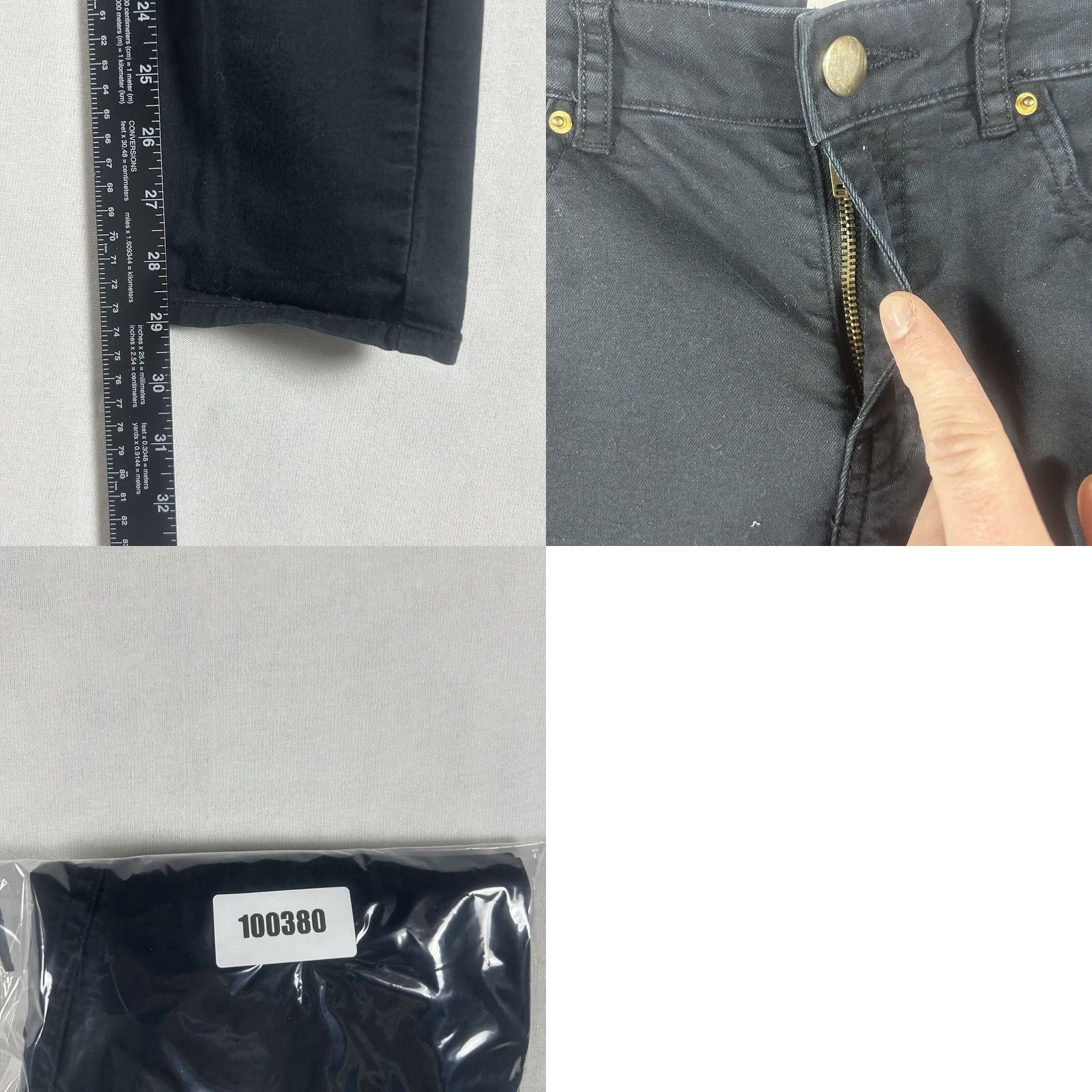 H&M H&M Chino Pants Skinny Womens Size 8 Black Cotton Stretch Casual Mid Rise Pants Women's Black Cotton Stretch Slim Mid Rise 8.5-10.5 in Body? Size 30" / US 8 / IT 44 - 8 Thumbnail